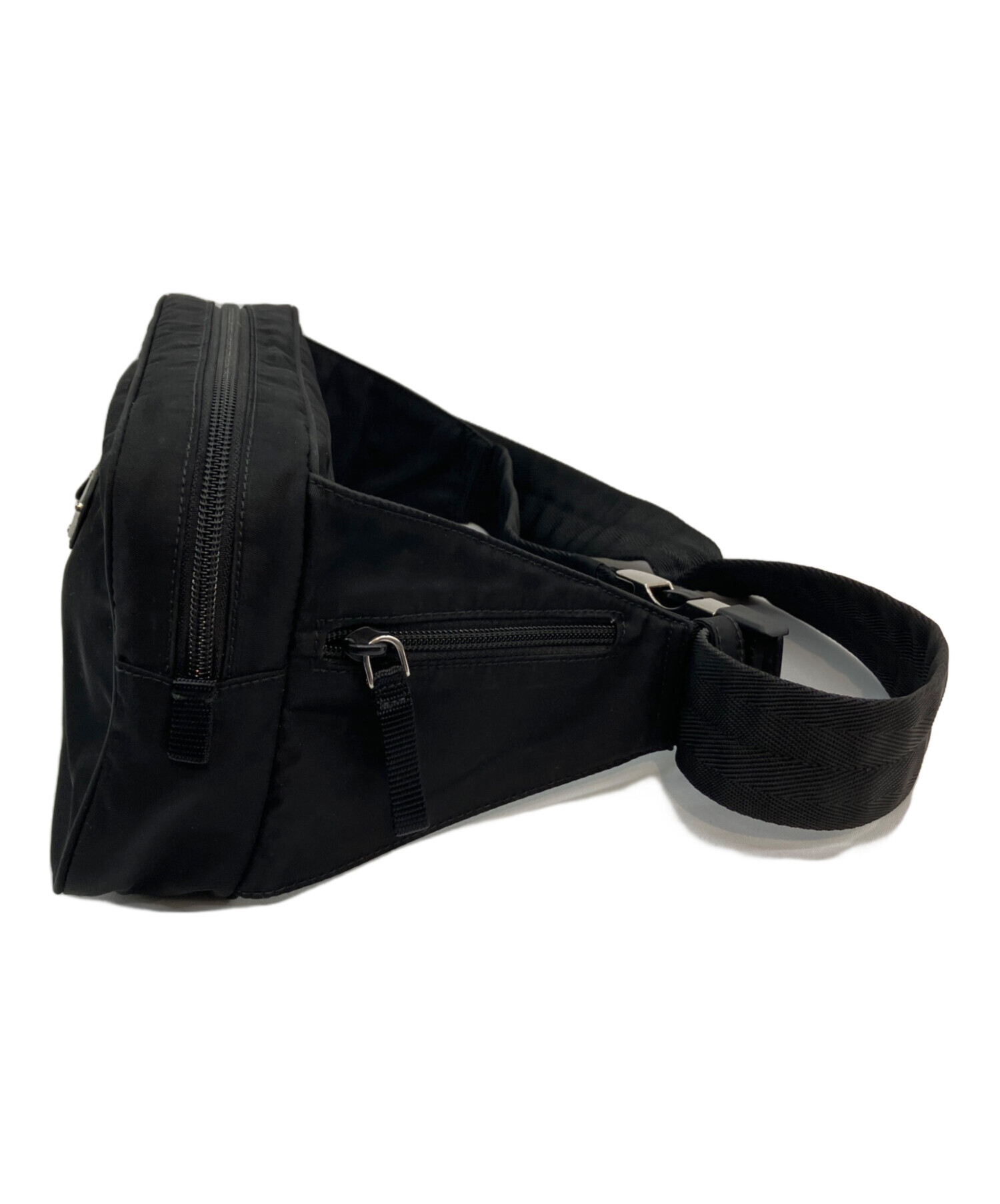 中古・古着通販】PRADA (プラダ) ウエストバッグ ブラック｜ブランド