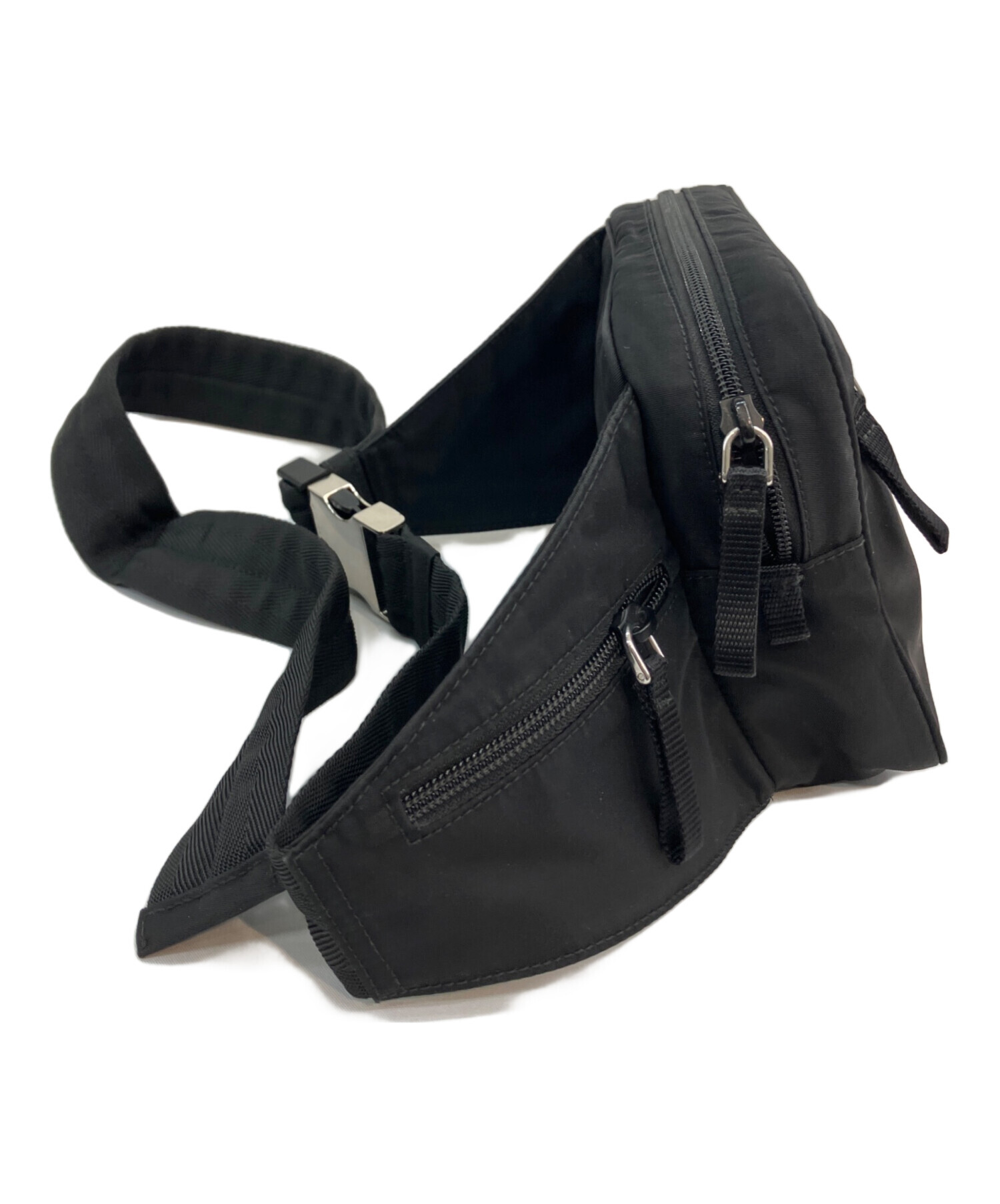中古・古着通販】PRADA (プラダ) ウエストバッグ ブラック｜ブランド