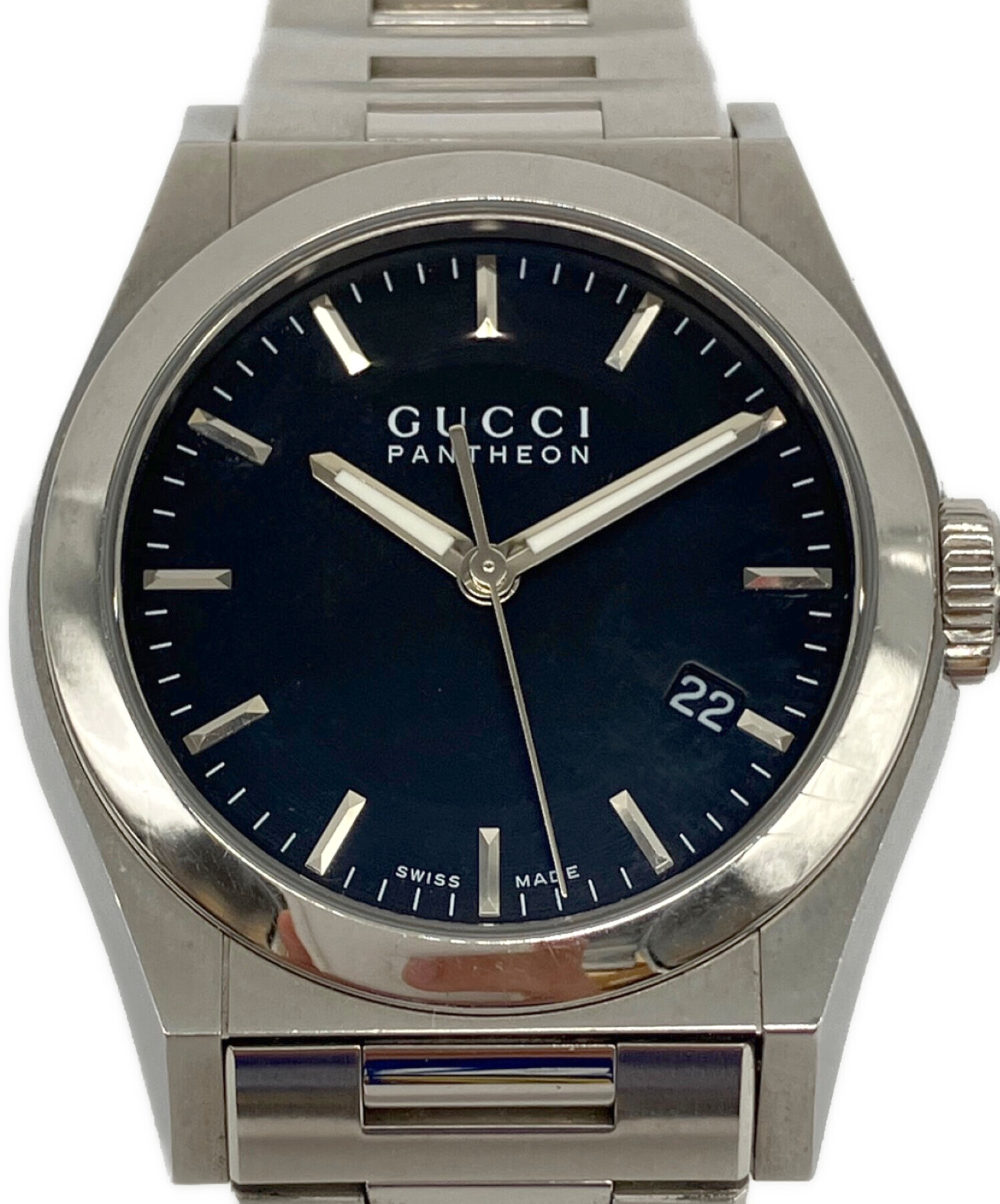 GUCCI パンテオン 腕時計 不動品 中古・古着通販】GUCCI (グッチ) パンテオン ブラック｜ブランド・古着