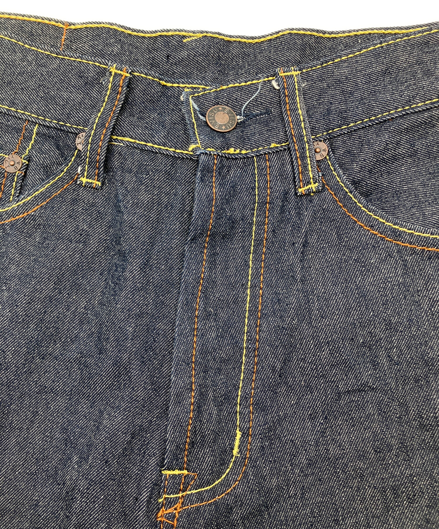中古・古着通販】EVISU (エヴィス) カモメ刺繍デニムハーフパンツ