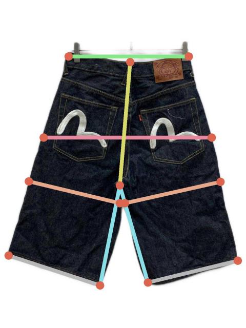 中古・古着通販】EVISU (エヴィス) カモメ刺繍デニムハーフパンツ