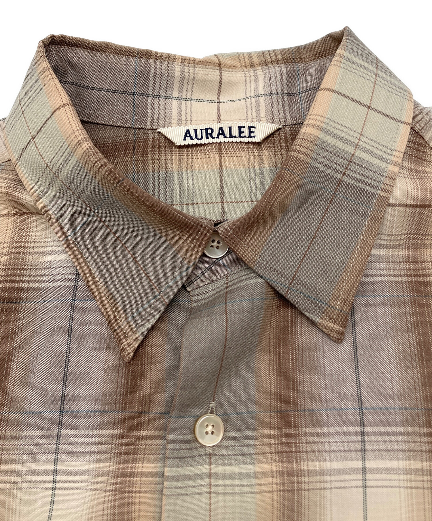 中古・古着通販】AURALEE (オーラリー) 長袖シャツ SUPER LIGHT WOOL