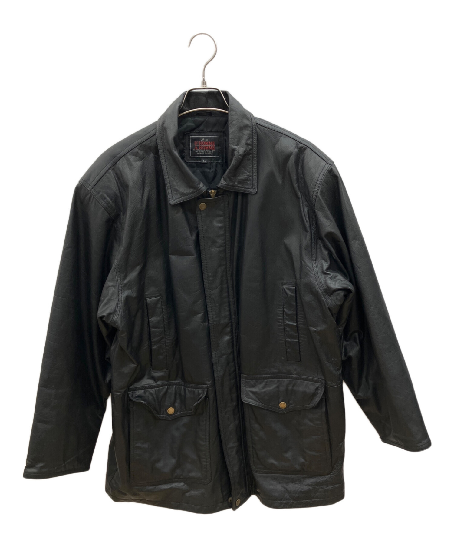 中古・古着通販】D'HOMME A HOMME (ドムアオム) 90sカウレザー