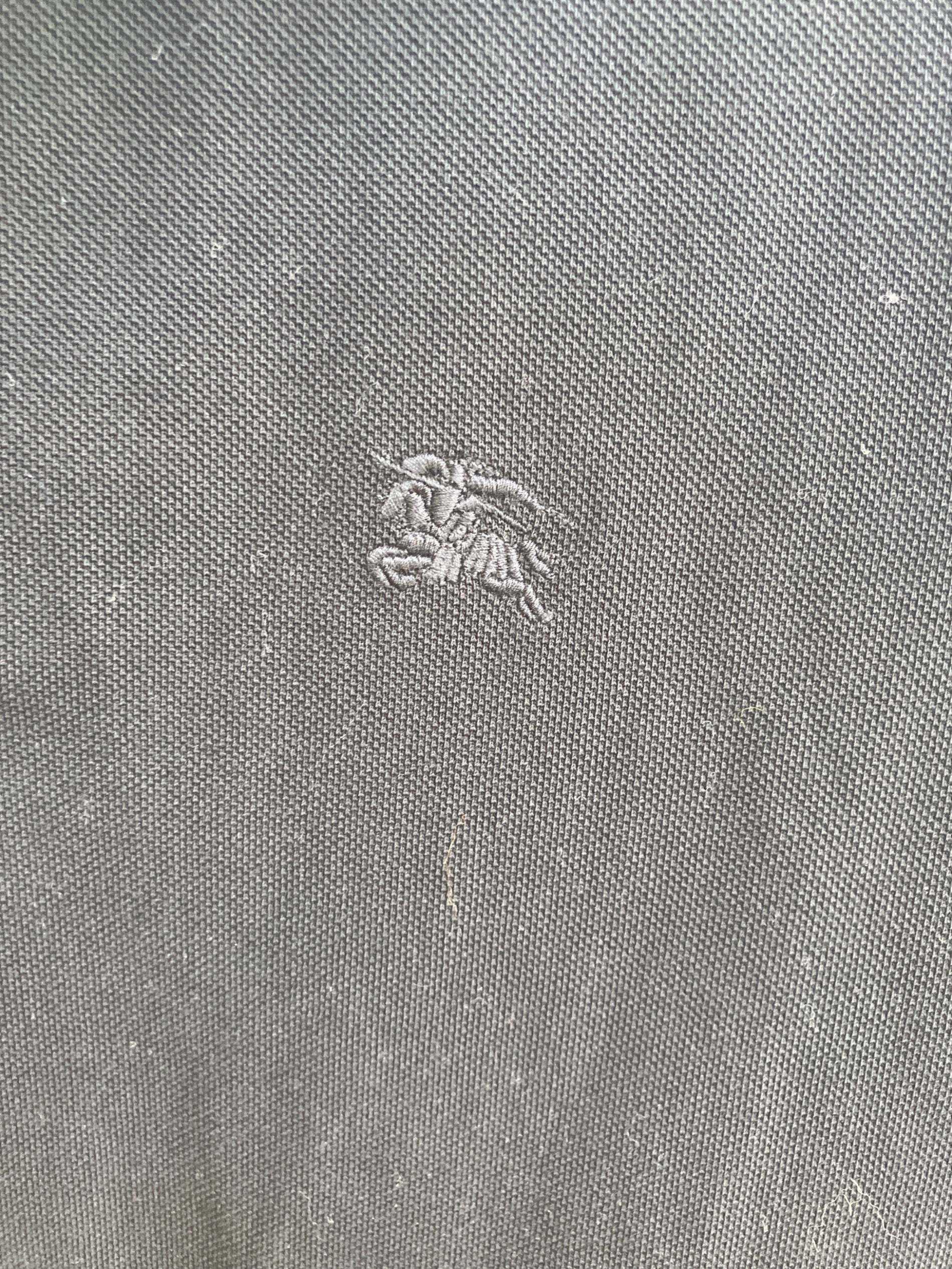 中古・古着通販】BURBERRY (バーバリー) ポロシャツ ブラック サイズ:L