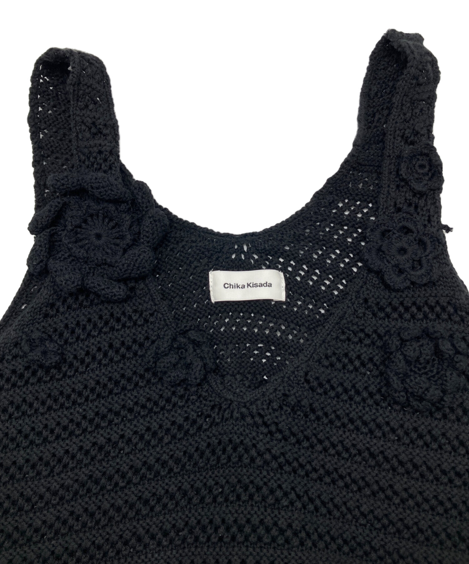 中古・古着通販】Chika Kisada (チカ キサダ) ニットビスチェ ブラック