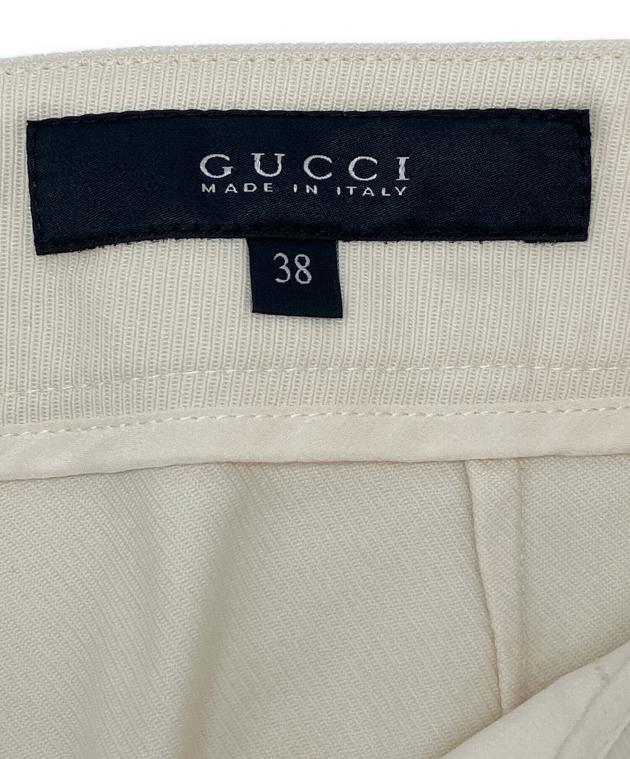 中古・古着通販】GUCCI (グッチ) テーパードパンツ ホワイト サイズ:38