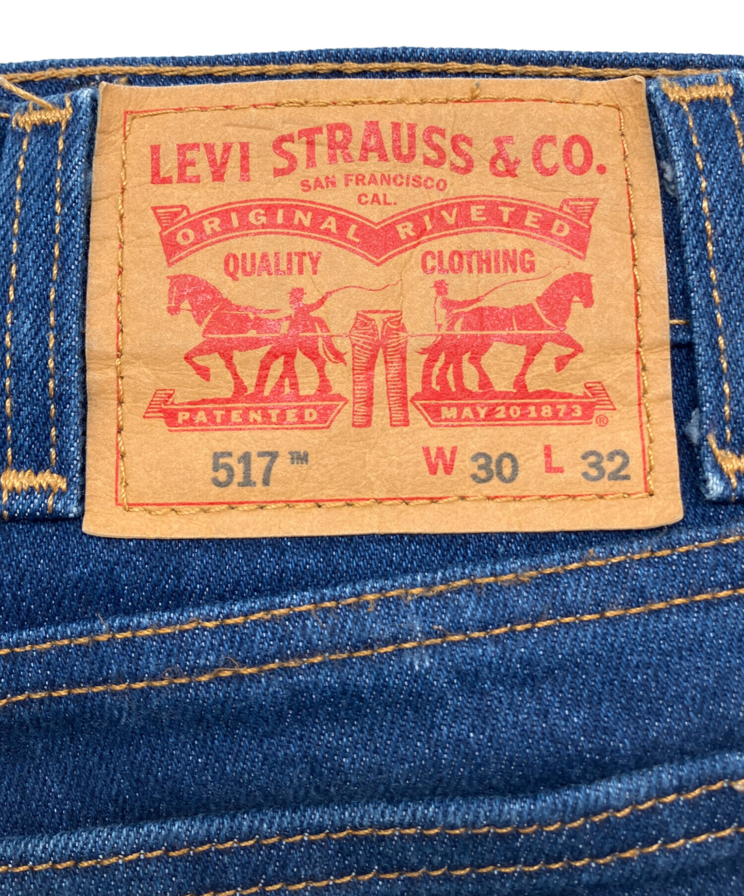中古・古着通販】LEVI'S (リーバイス) 517デニムパンツ ブルー サイズ