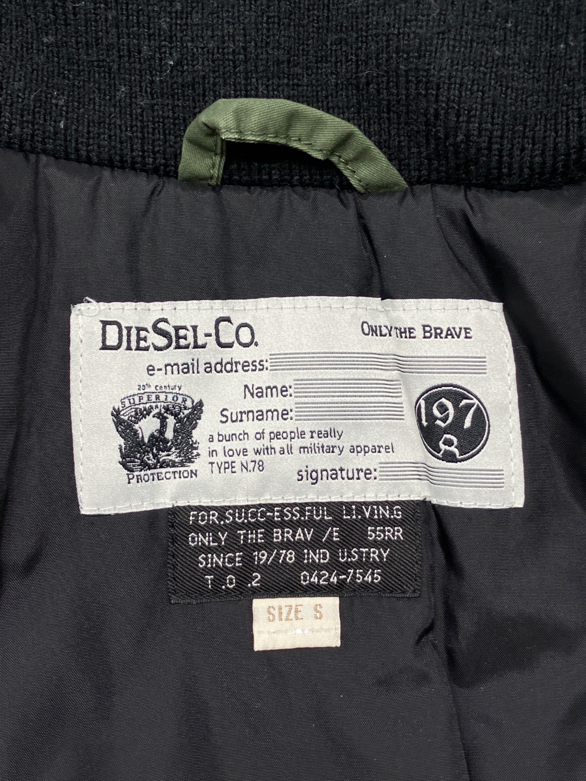 中古・古着通販】DIESEL (ディーゼル) ファーミリタリージャケット Y2K