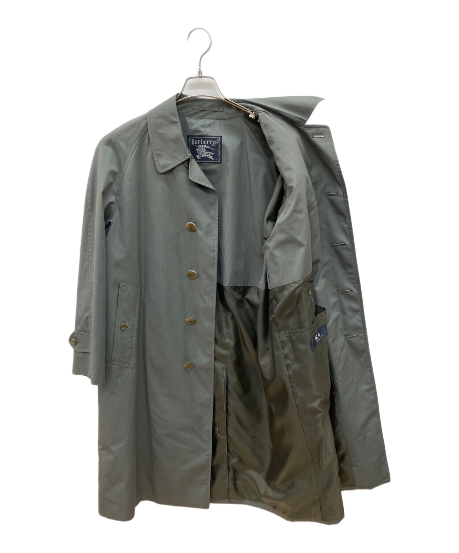 中古・古着通販】BURBERRY (バーバリー) コート グレー サイズ:不明