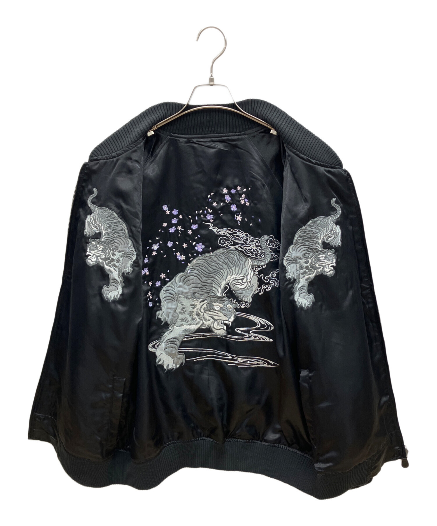 中古品　ベルベット ブラック スカジャン OneMall provides Mercari products: hoshihime 黒ベルベット
