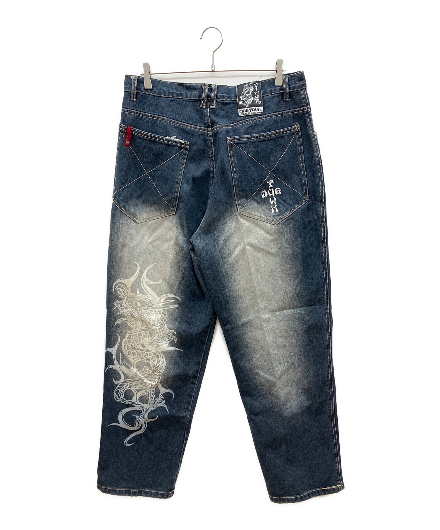 中古・古着通販】DOG TOWN (ドッグ タウン) ダメージ加工デニムパンツ