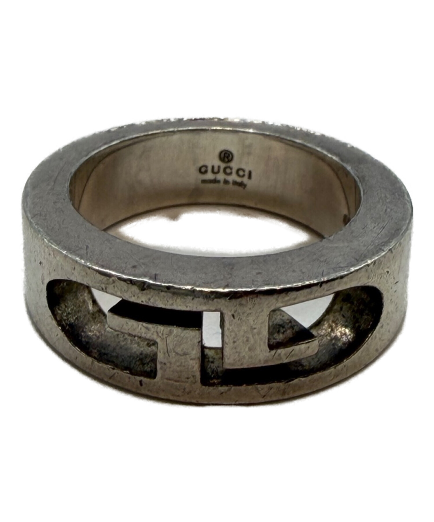 中古・古着通販】GUCCI (グッチ) ダブルG シルバーカラー サイズ: 7号