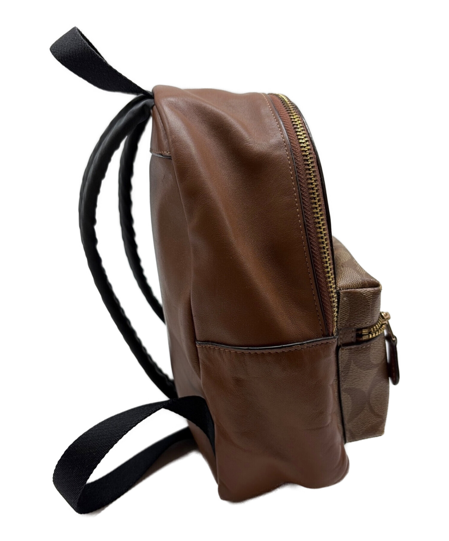 【新品未使用】コーチ リュック シグネチャー C2002 ベージュ 中古・古着通販】COACH (コーチ) シグネチャー リュック ベージュ