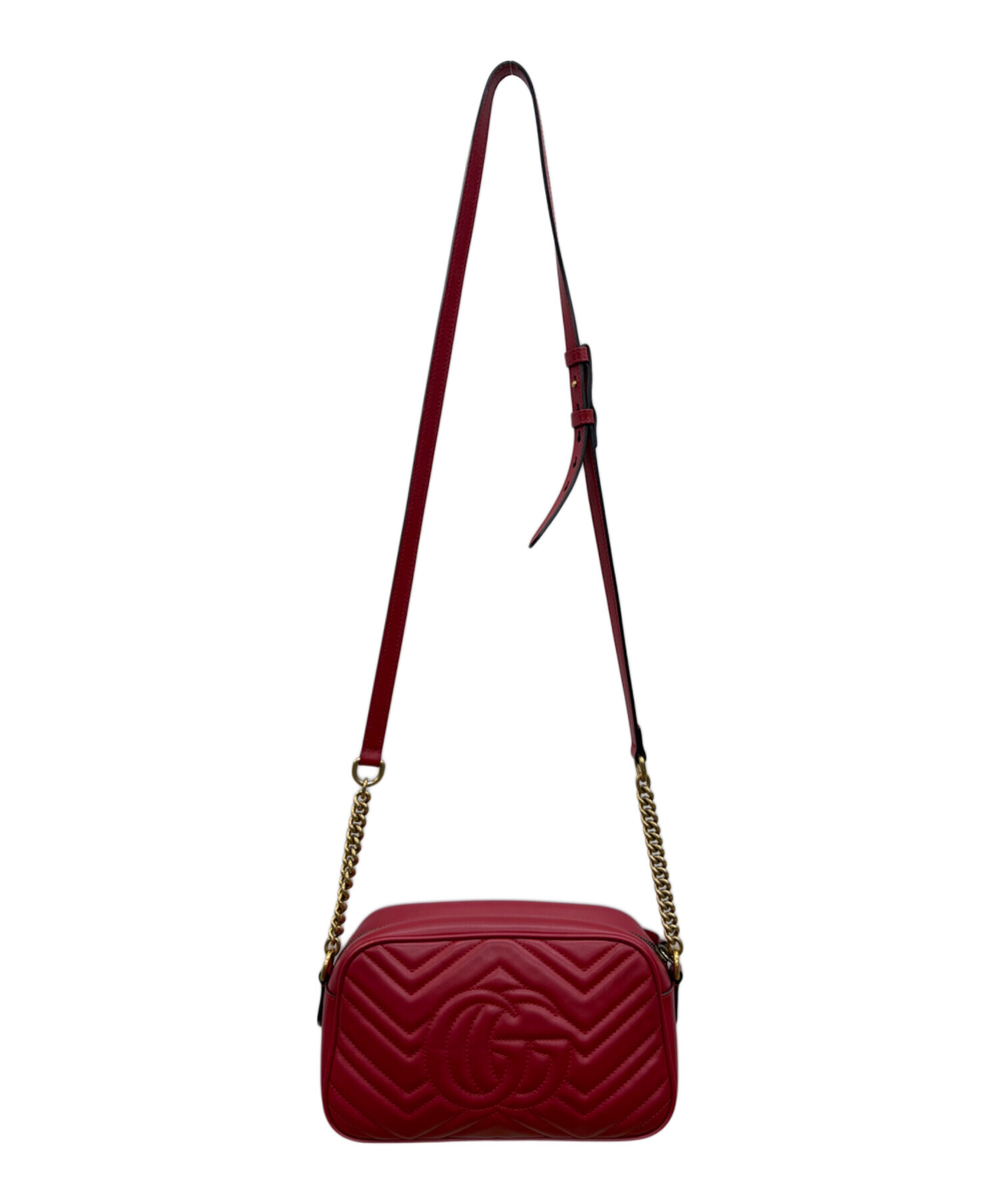 中古・古着通販】GUCCI (グッチ) GGマーモント レッド|ブランド・古着 中古・古着通販】GUCCI (グッチ) GGマーモント レッド|ブランド・古着