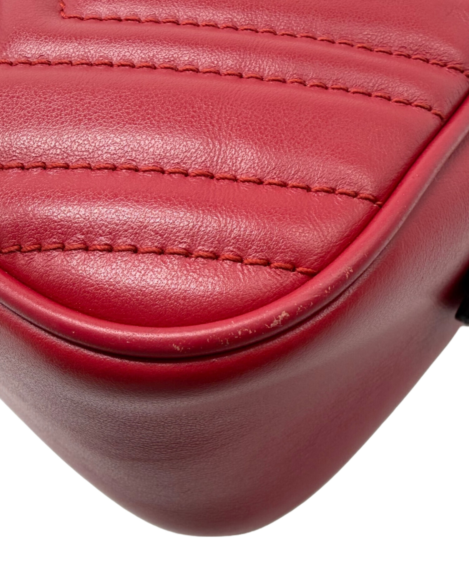 中古・古着通販】GUCCI (グッチ) GGマーモント レッド｜ブランド・古着