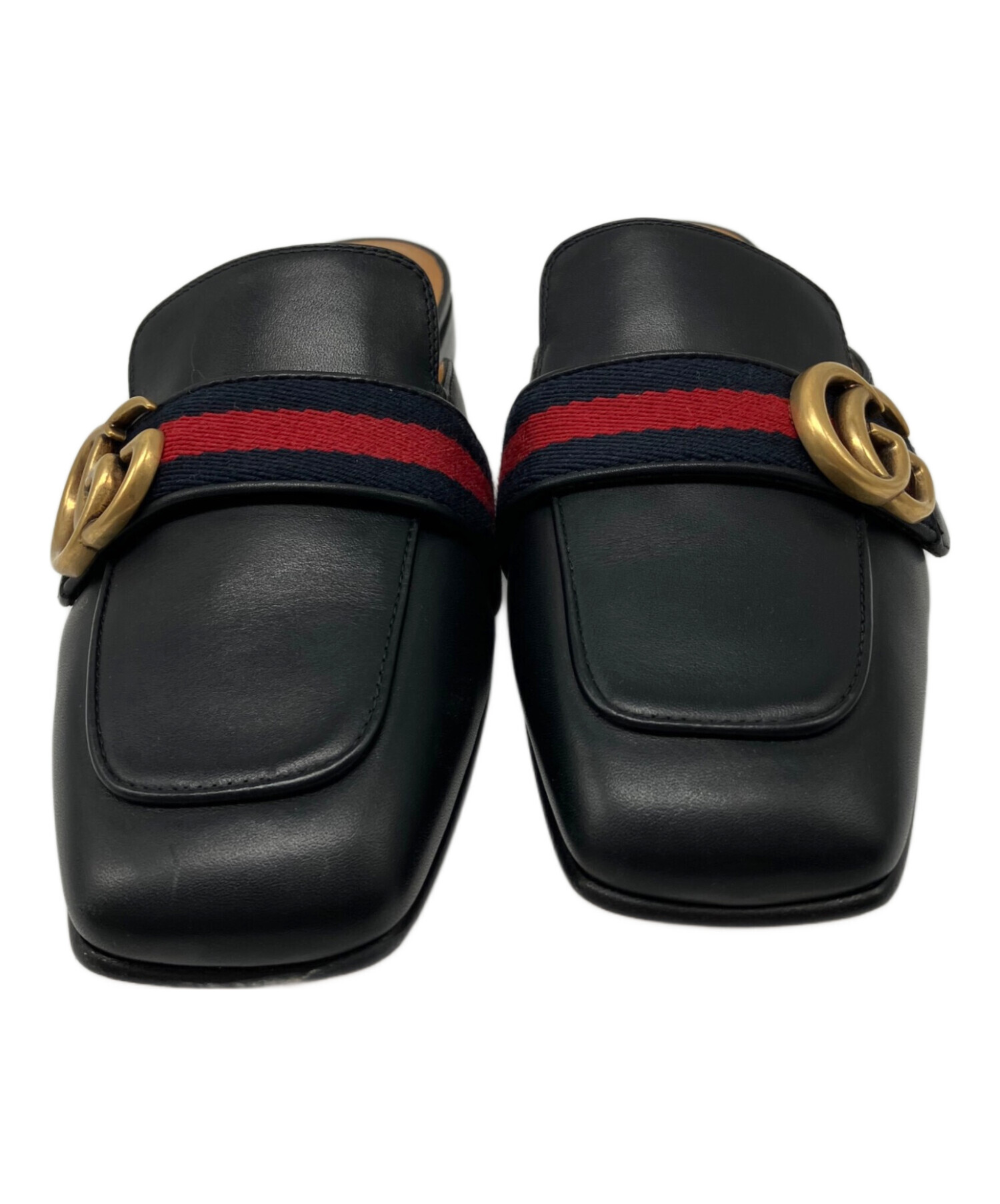 GUCCI グッチ ミュール サンダル GG柄 ブラック 35C 中古・古着通販】GUCCI (グッチ) シェリーライン ダブルG ミュール