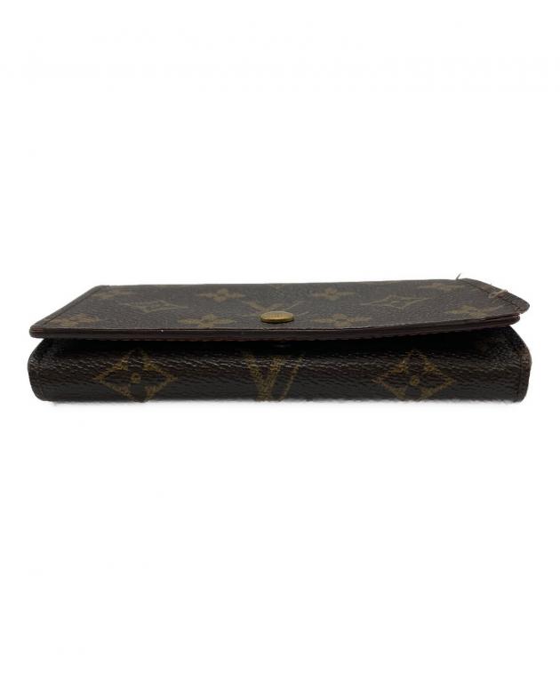 LOUIS VUITTON モノグラム 二つ折り財布 ポルトトレゾール 中古・古着通販】LOUIS VUITTON (ルイ ヴィトン) 2つ折り財布