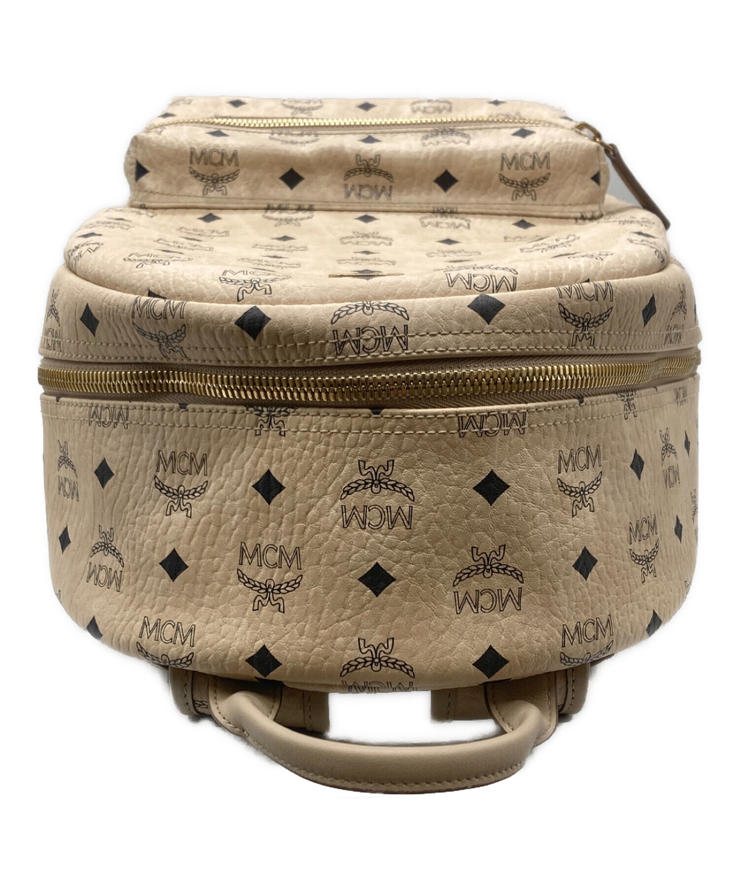 中古・古着通販】MCM (エムシーエム) スタッズリュック ベージュ