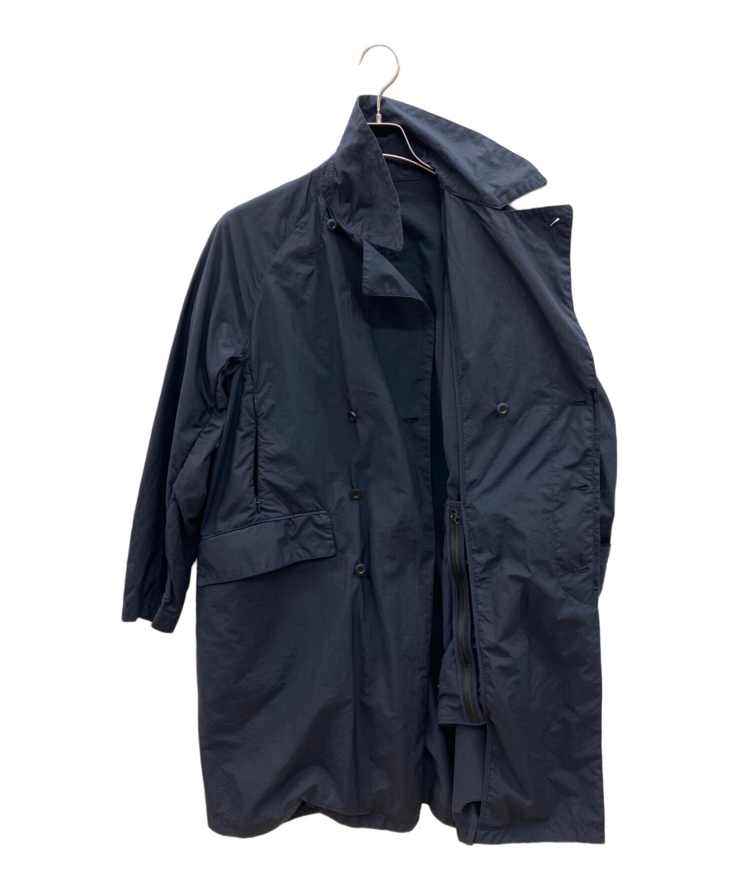 中古・古着通販】teatora (テアトラ) コート PACKABLE ネイビー サイズ