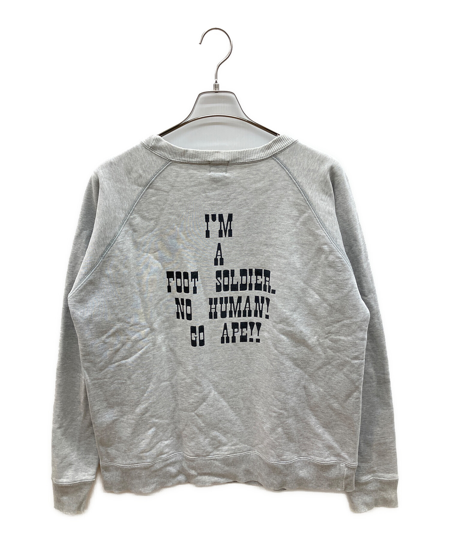 激レア!初期タグ 90's A BATHING APE 定番スウェット ベイプ 中古・古着通販】A BATHING APE (アベイシングエイプ) 90sラグラン