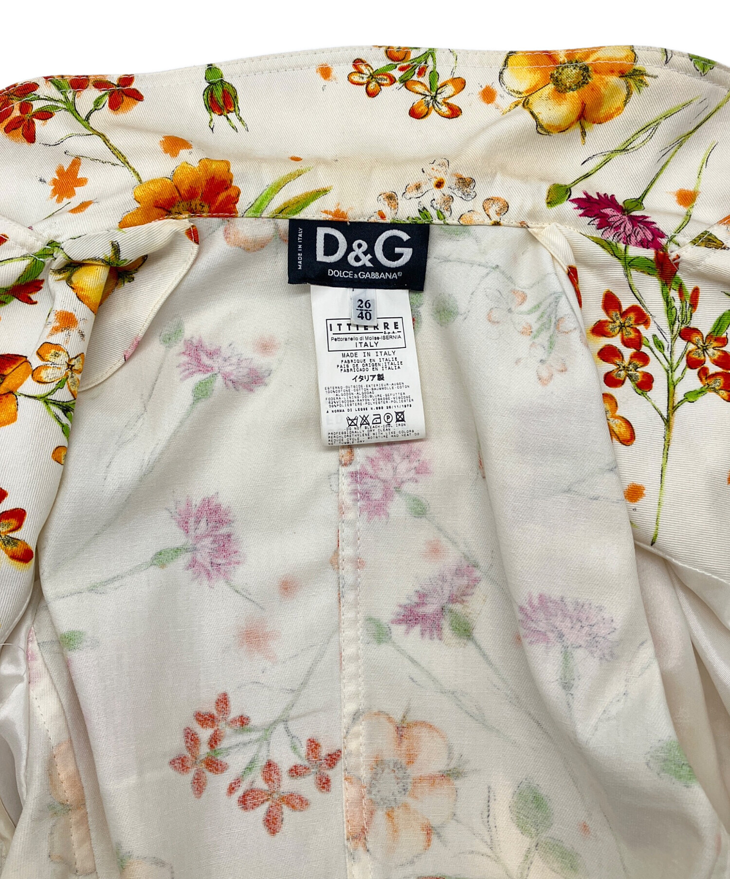 中古・古着通販】DOLCE & GABBANA (ドルチェ＆ガッバーナ) 花柄3B 