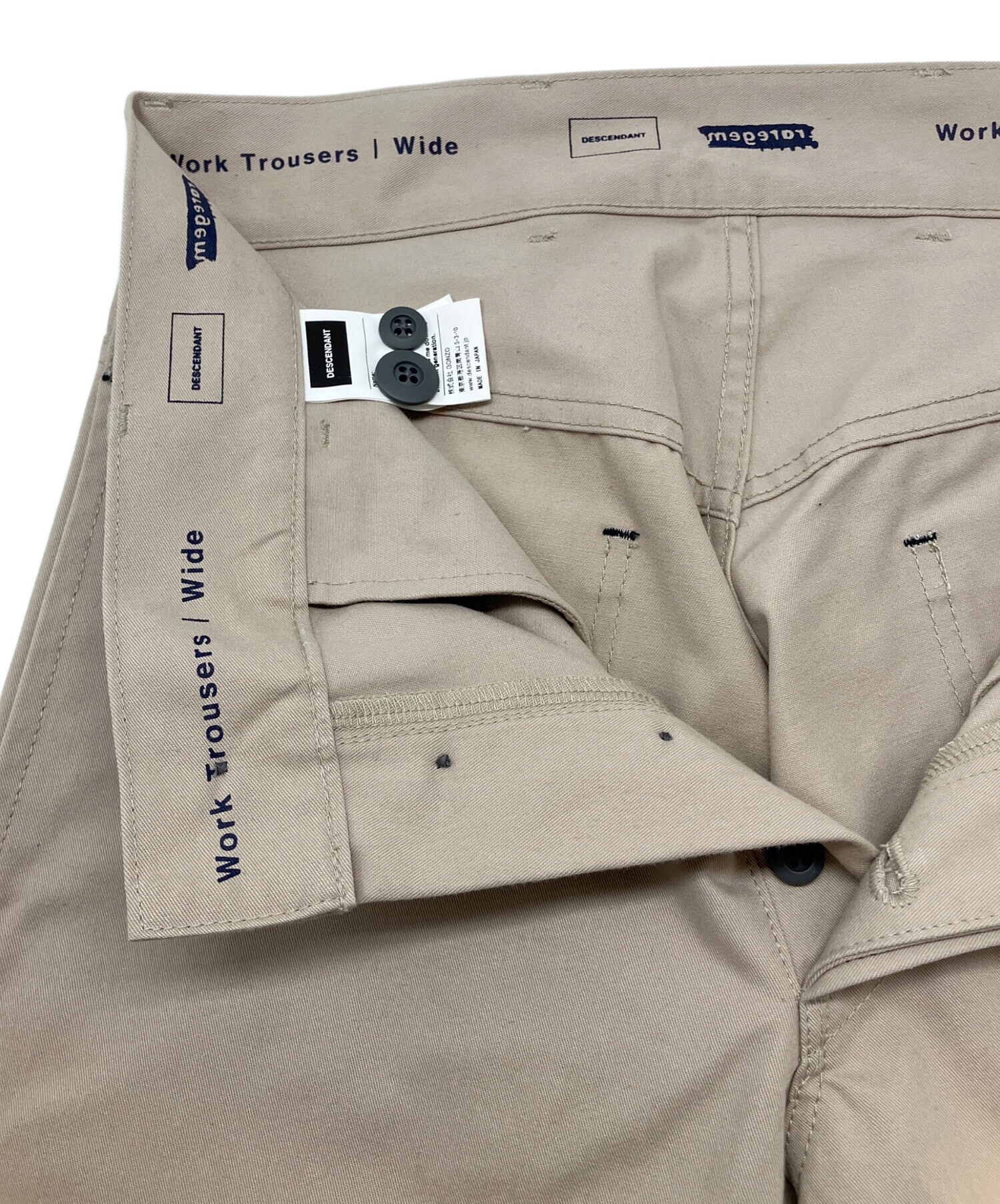 中古・古着通販】DESCENDANT (ディセンダント) WORK TROUSERS UNSAIORI