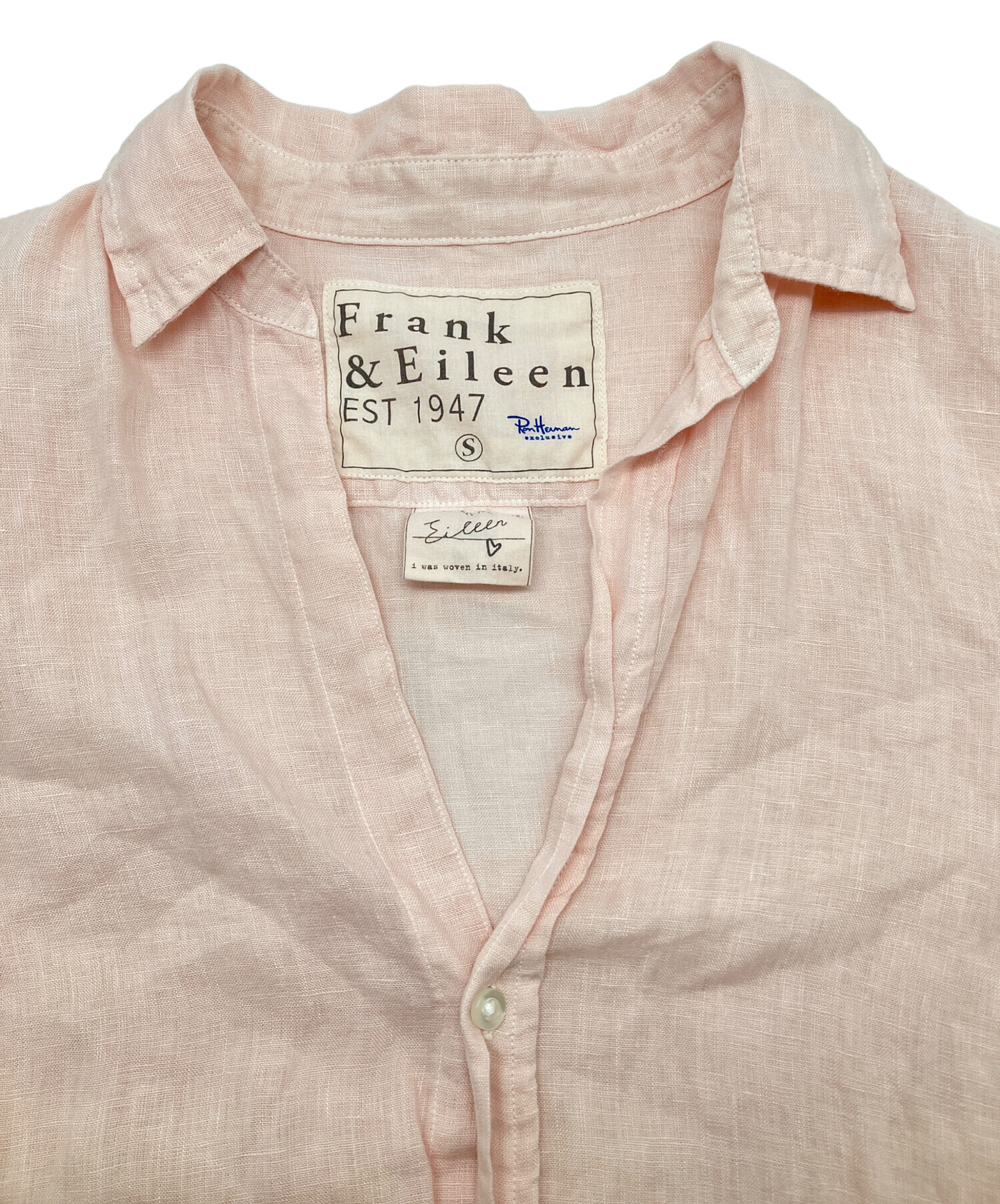 希少✽ロンハーマン別注 ELEEN リネンシャツ Frank&Eileen 美品 中古・古着通販】Frank&Eileen (フランクアンドアイリーン) Ron Herman