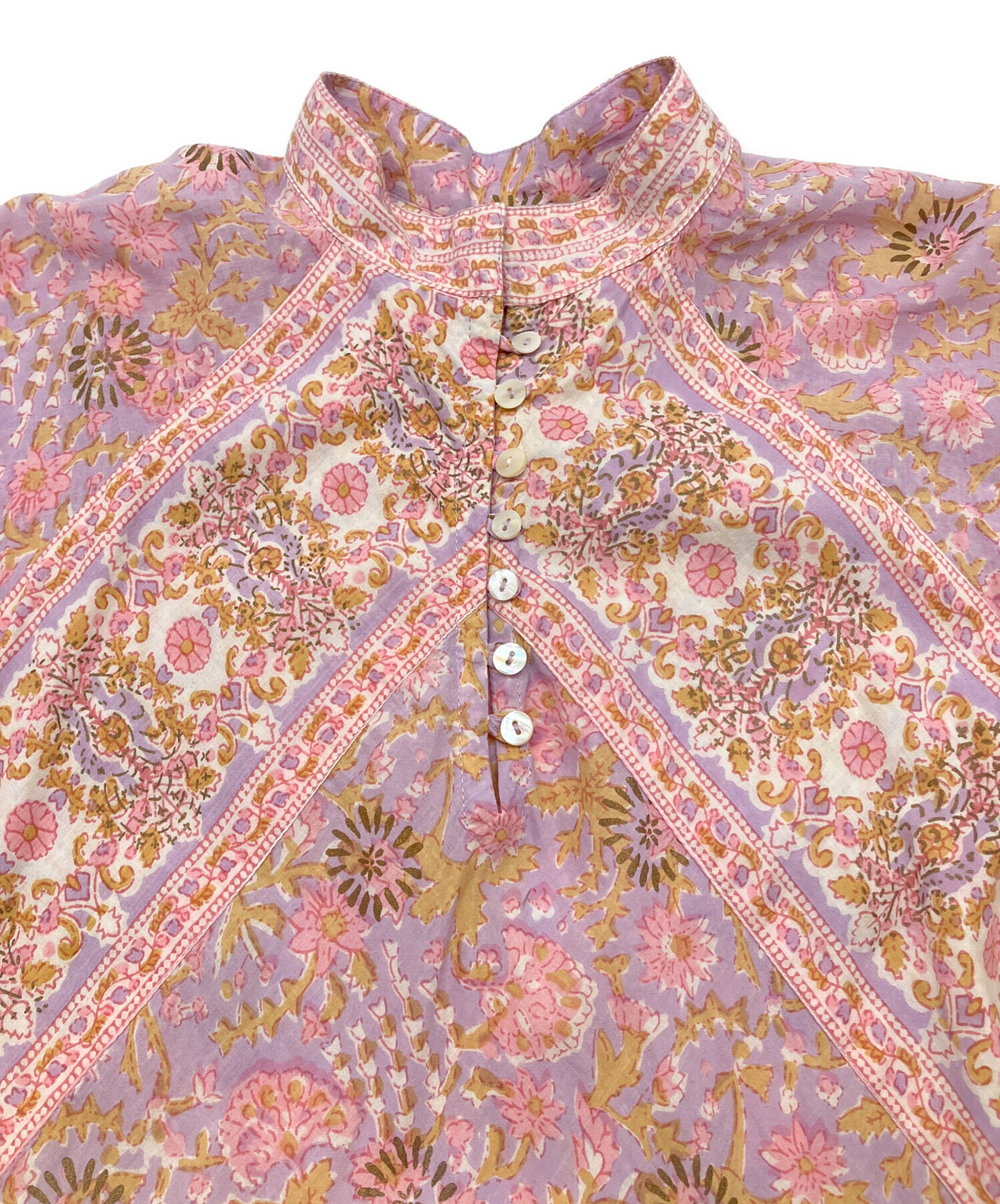 Ron Harman ロンハーマン　ボタニカル　刺繍　ドット　ワンピース 花柄 中古・古着通販】Ron Herman (ロンハーマン) 長袖ワンピース 花柄