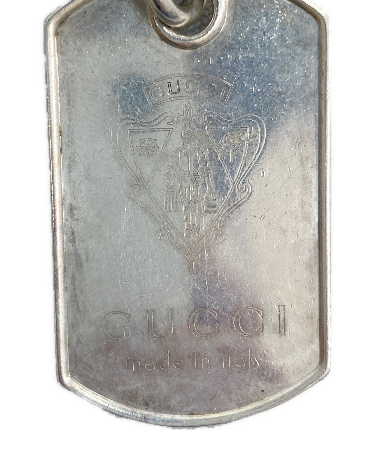 中古・古着通販】GUCCI (グッチ) ドッグタグボールチェーンネックレス