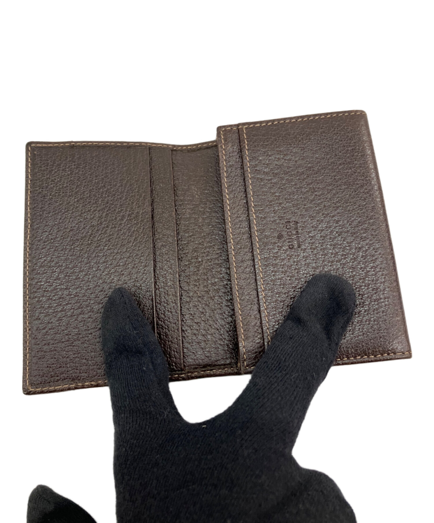 中古・古着通販】GUCCI (グッチ) 名刺入れ ブラウン｜ブランド・古着