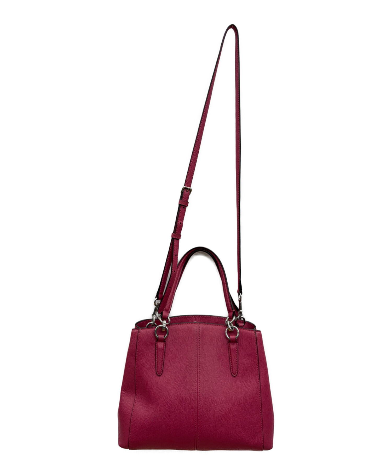 中古・古着通販】COACH (コーチ) 2WAYショルダーバッグ ショッキング