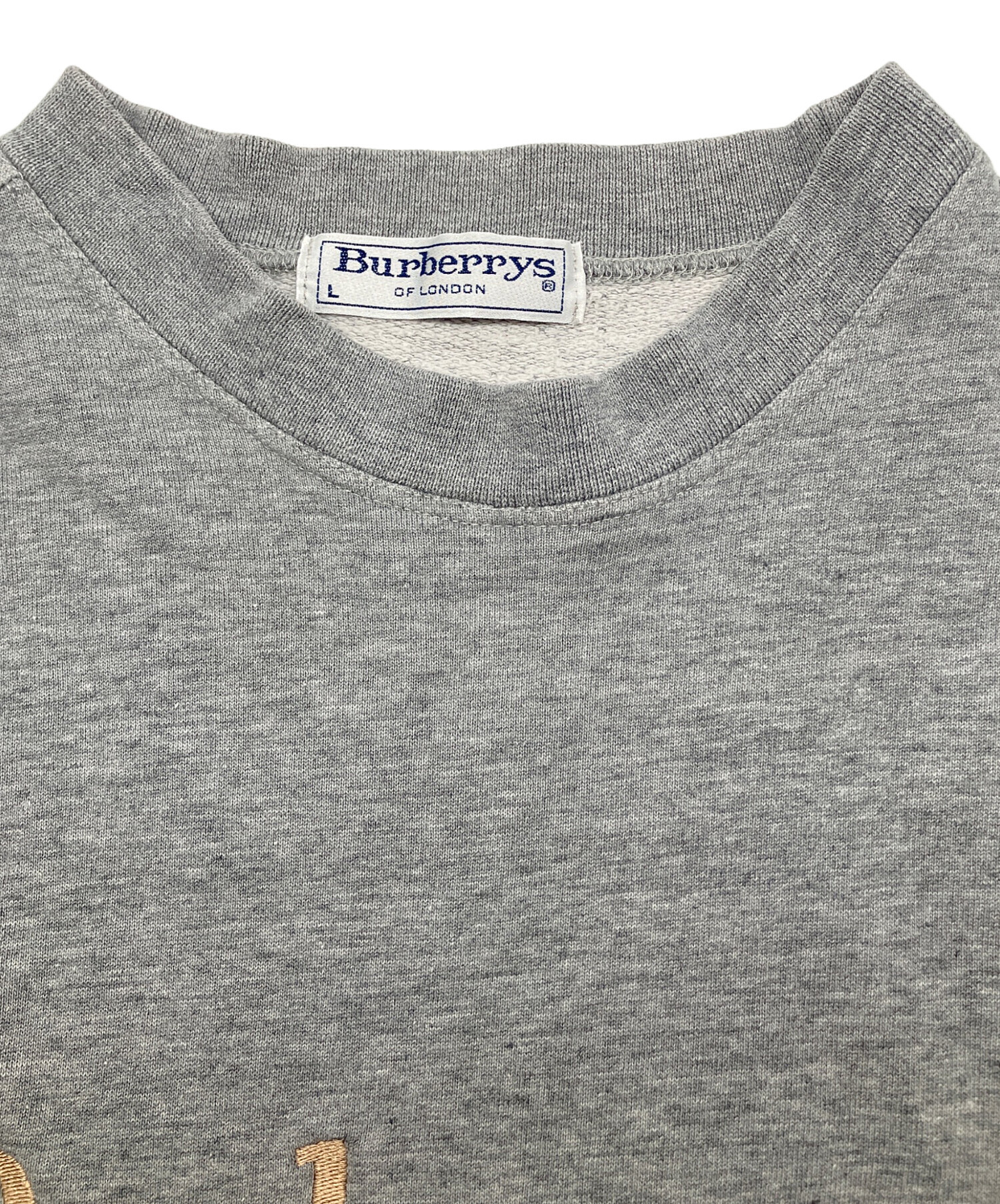 中古・古着通販】Burberry's (バーバリー) 90sロゴ刺繍スウェット 白