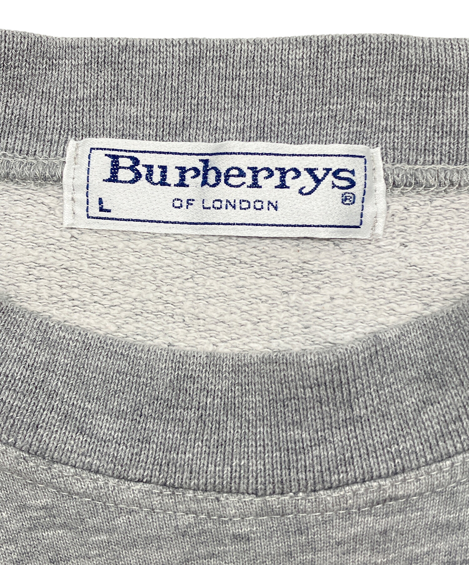 中古・古着通販】Burberry's (バーバリー) 90sロゴ刺繍スウェット 白