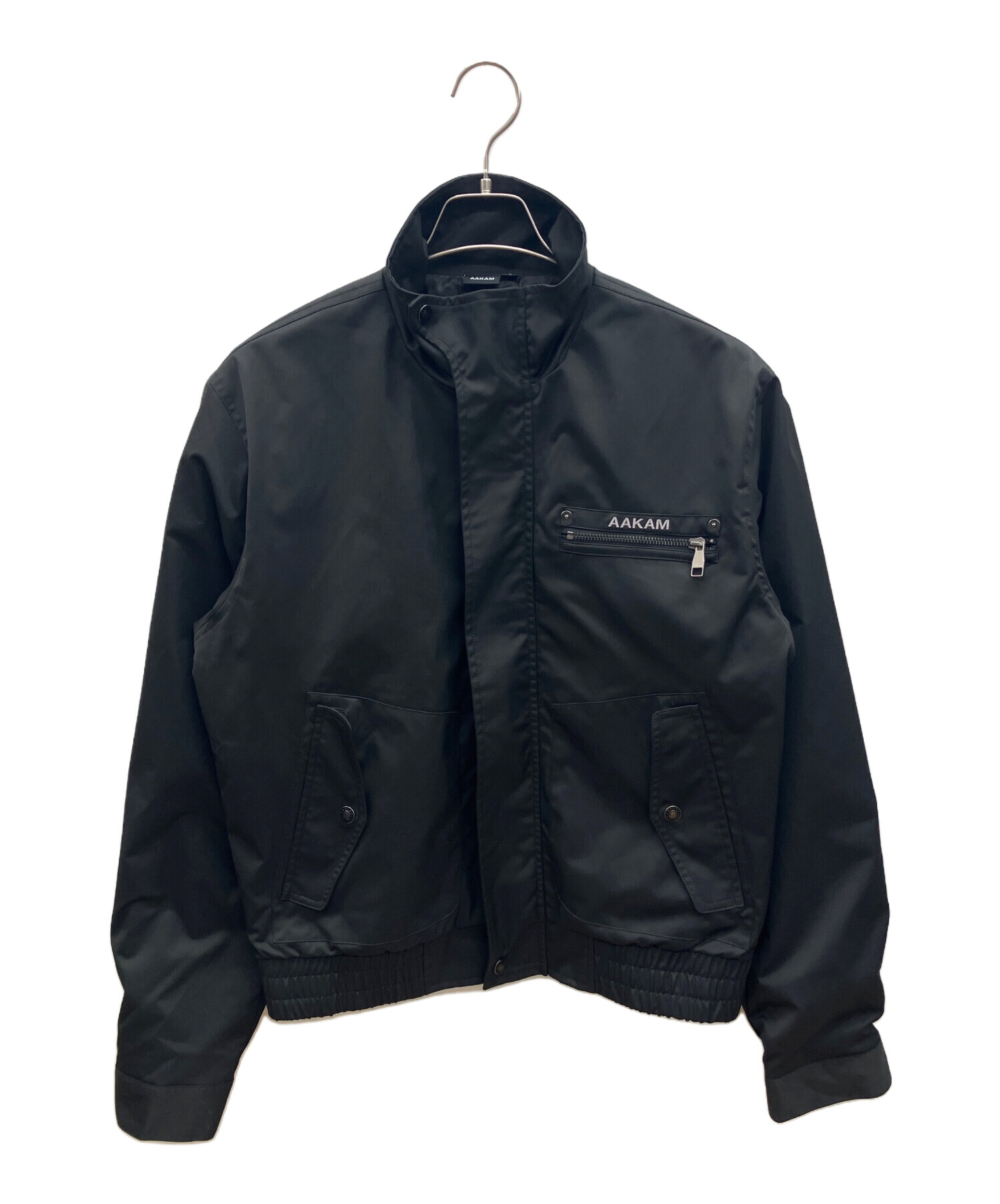 中古・古着通販】AAKAM (アーカム) High-Neck Button Jacket ブラック