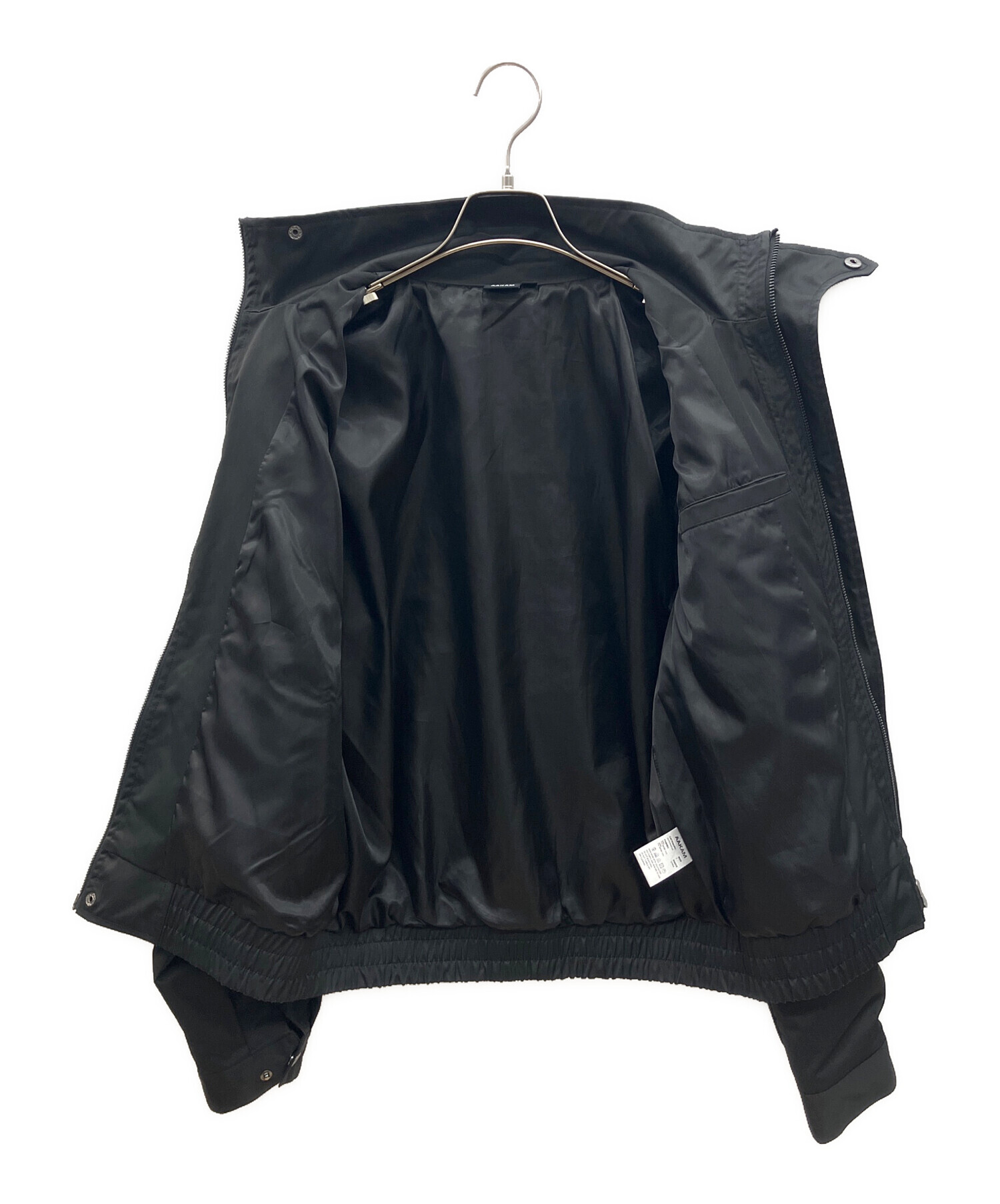 中古・古着通販】AAKAM (アーカム) High-Neck Button Jacket ブラック
