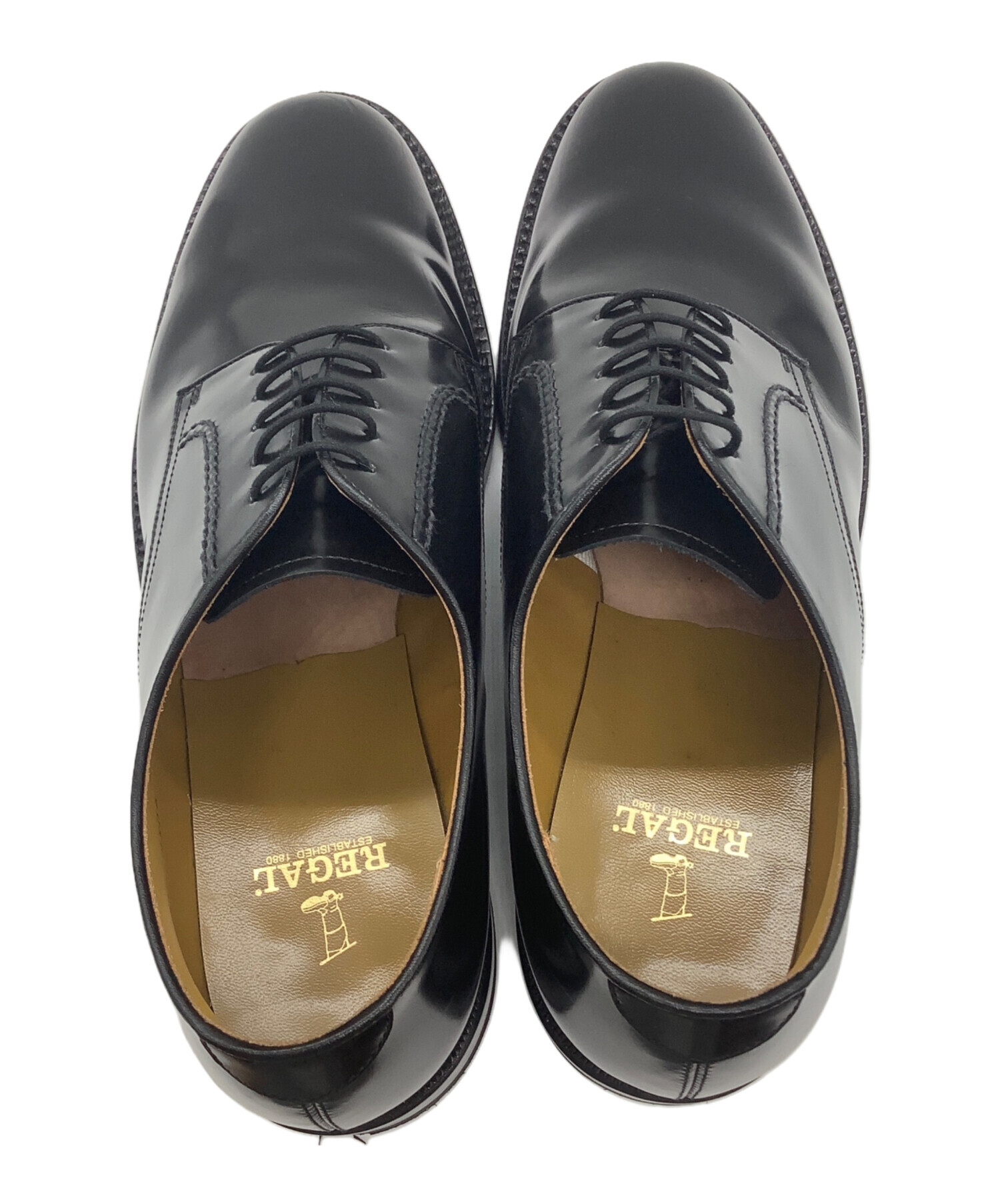 中古・古着通販】REGAL (リーガル) プレーントゥシューズ ブラック 中古・古着通販】REGAL (リーガル) プレーントゥシューズ ブラック