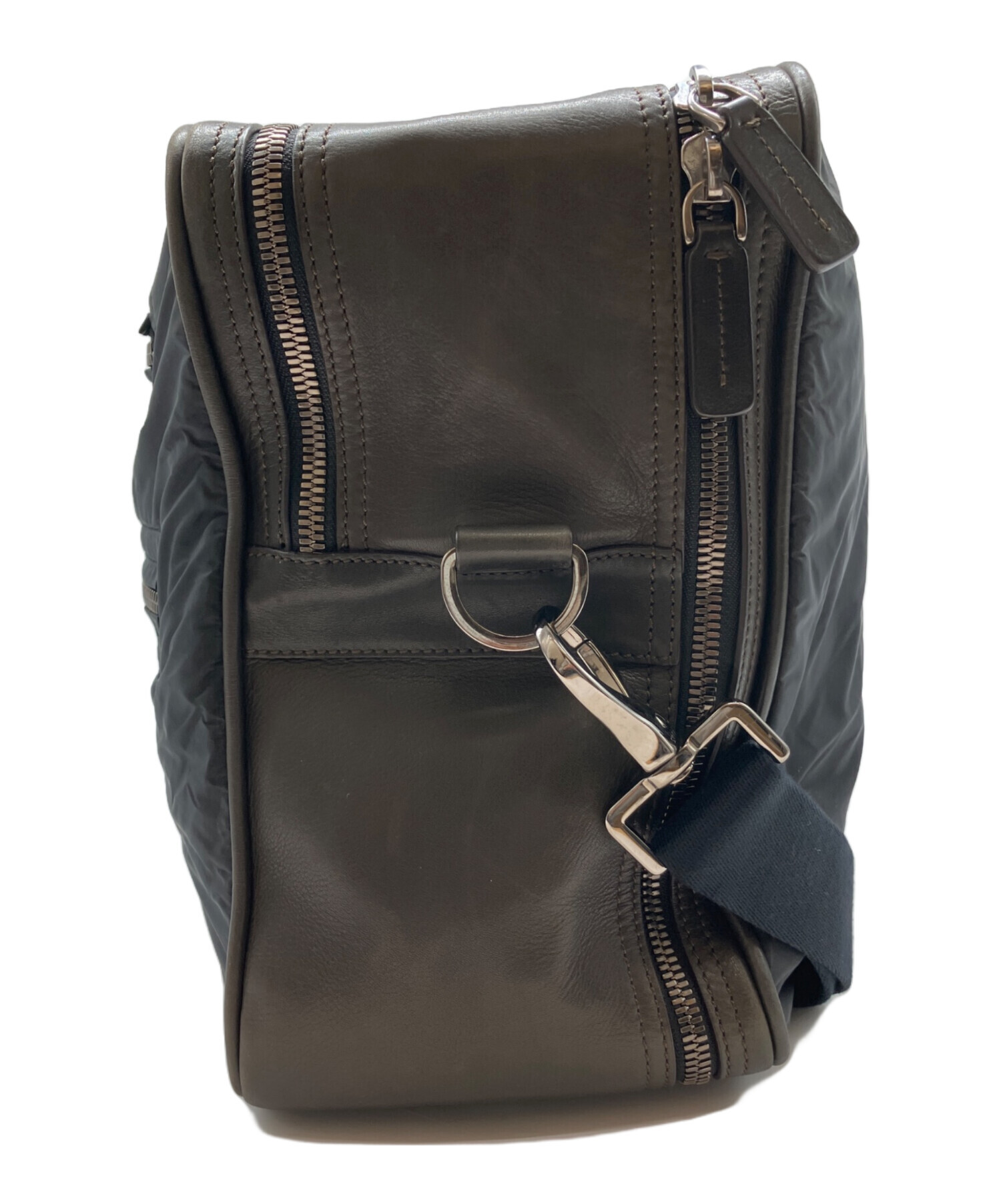 TOD'S トッズ ショルダーバッグ  黒 【古着】【中古】【送料無料】 美品 TOD'S トッズ T タイムレスライン ターンロック 2WAY マイクロ