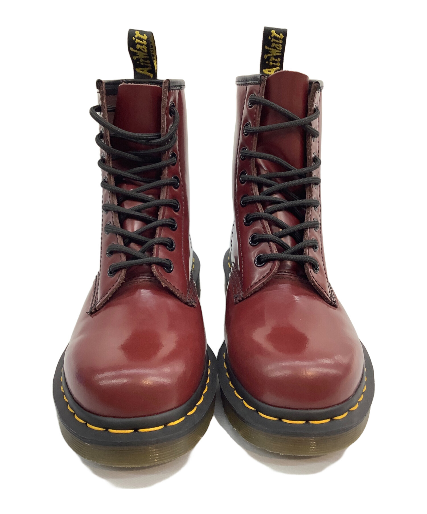 【中古】英国製dr.martens 24.5赤レッドワニ柄 中古・古着通販】Dr.Martens (ドクターマーチン) 8ホールブーツ