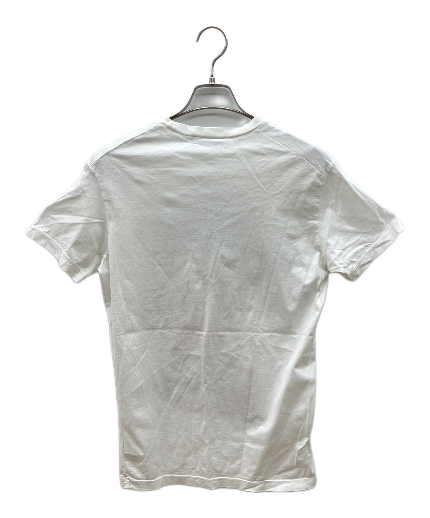 DSQUARED ディースクエアード Tシャツ・カットソー XS 白 【古着】【中古】【送料無料】 中古・古着通販】DSQUARED2 (ディースクエアード) 半袖カットソー