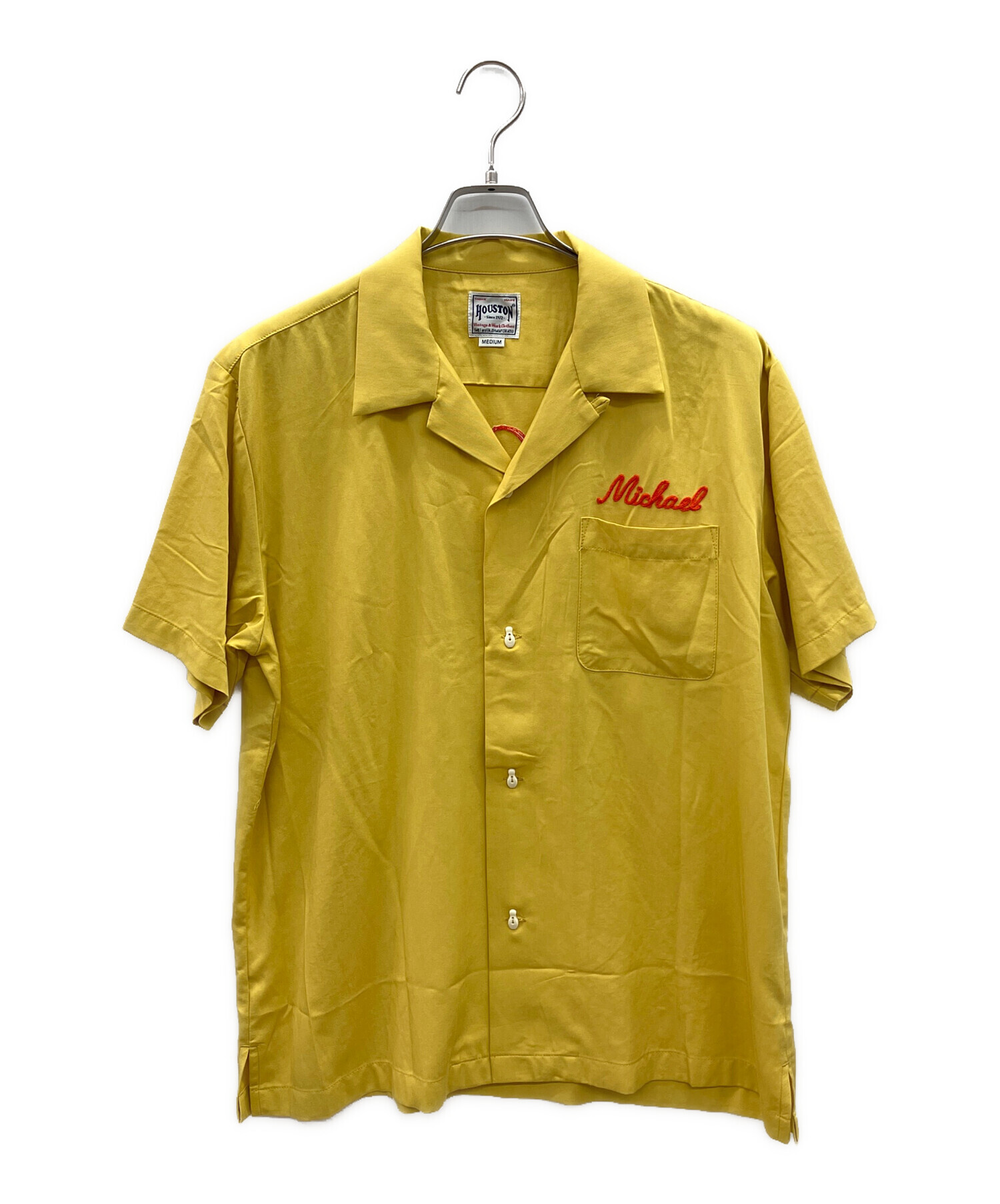 中古・古着通販】HOUSTON (ヒューストン) ボーリングシャツ イエロー