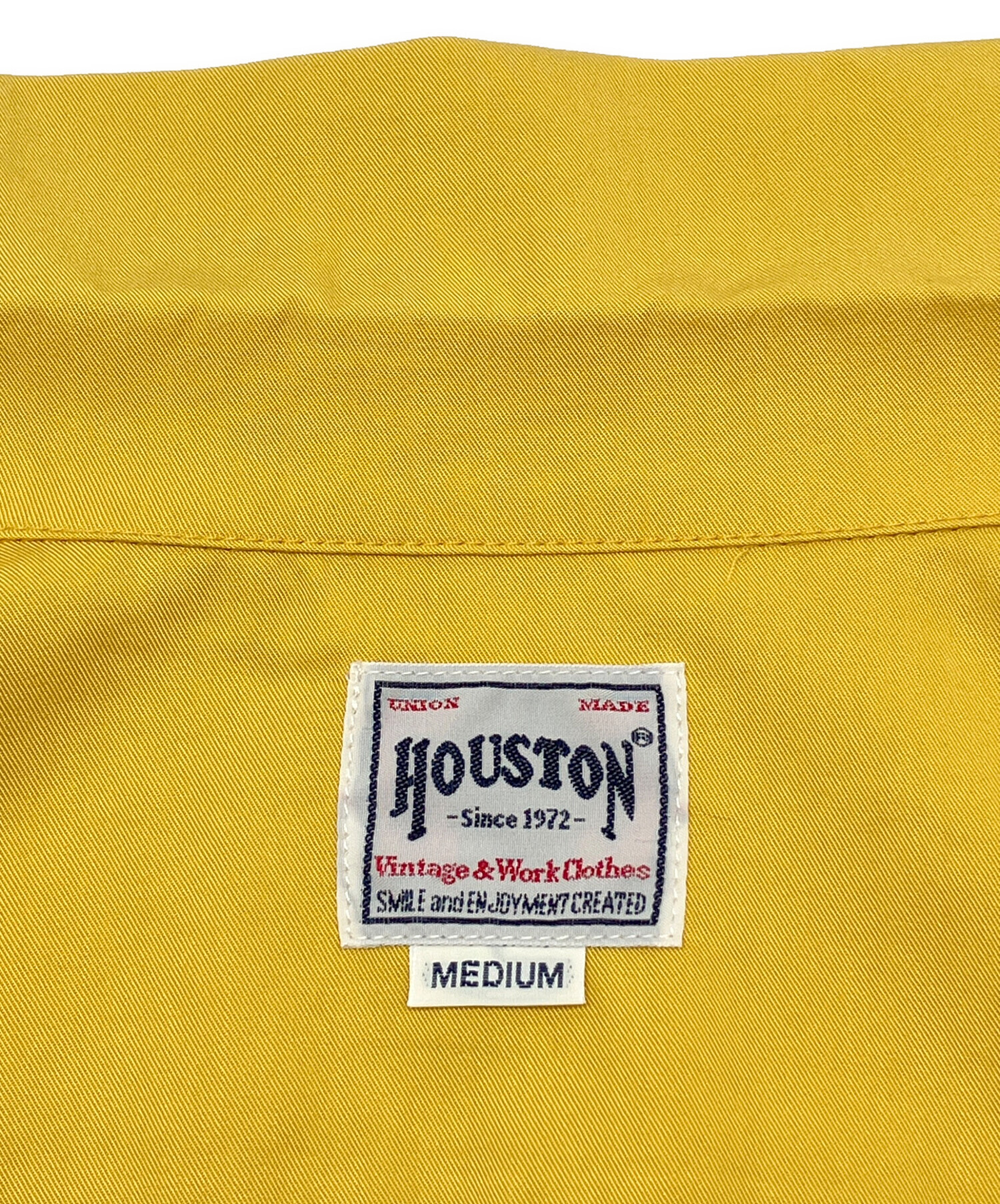 中古・古着通販】HOUSTON (ヒューストン) ボーリングシャツ イエロー