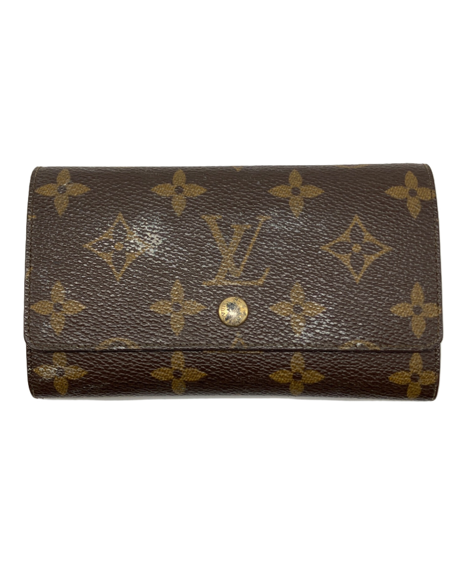 LOUIS VUITTON ルイヴィトン ダミエ ポルトモネ ビエ トレゾール LOUIS VUITTON 二つ折り財布 ポルトモネ ビエ トレゾール ダミエ