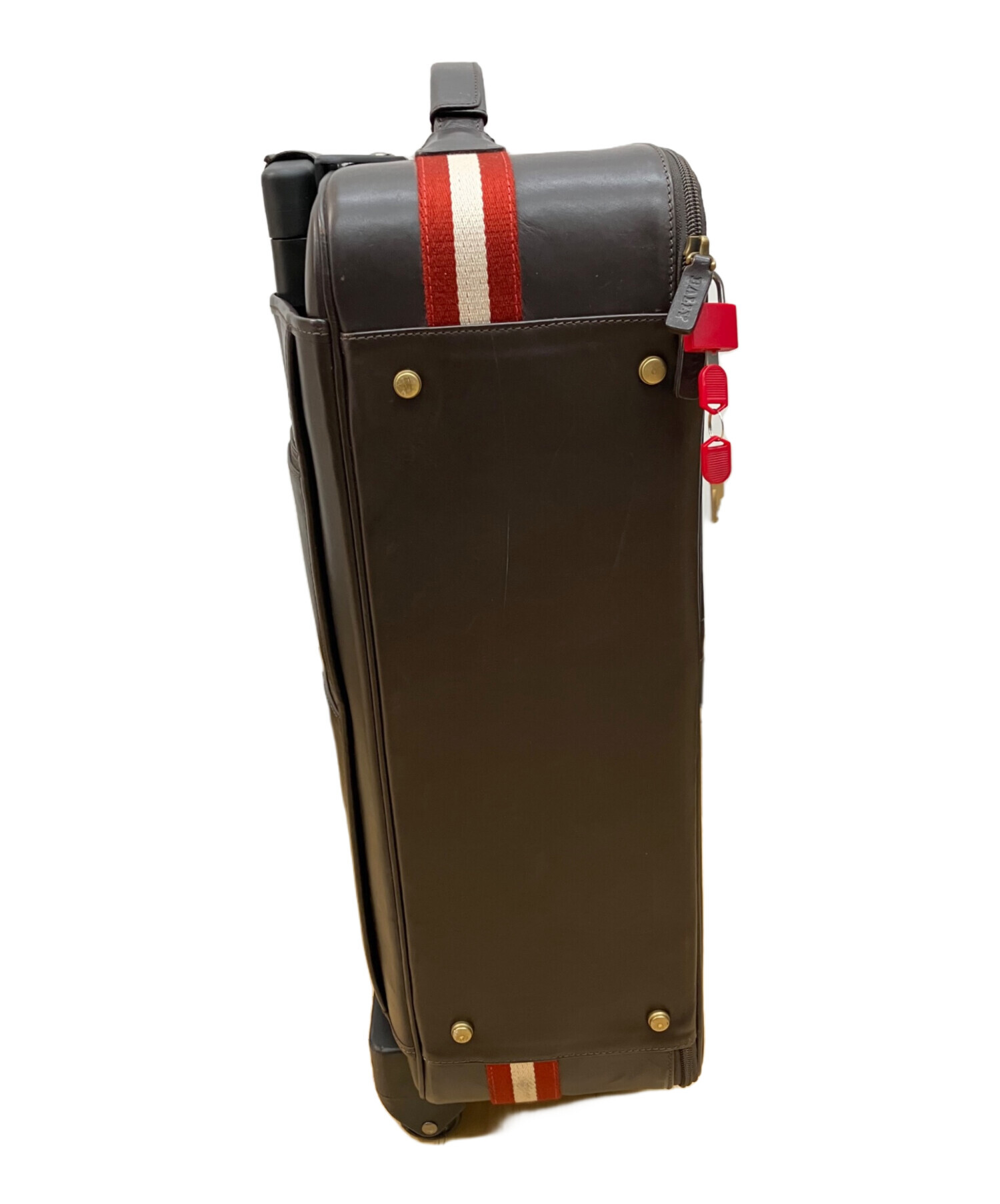 中古・古着通販】BALLY (バリー) キャリーバッグ ブラウン｜ブランド