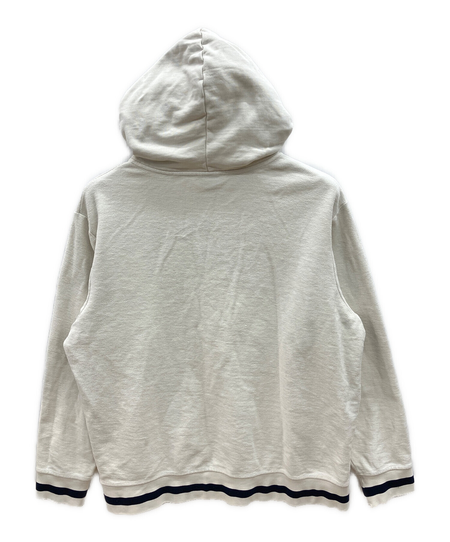 中古・古着通販】KITH (キス) プルオーバーパーカー ホワイト サイズ