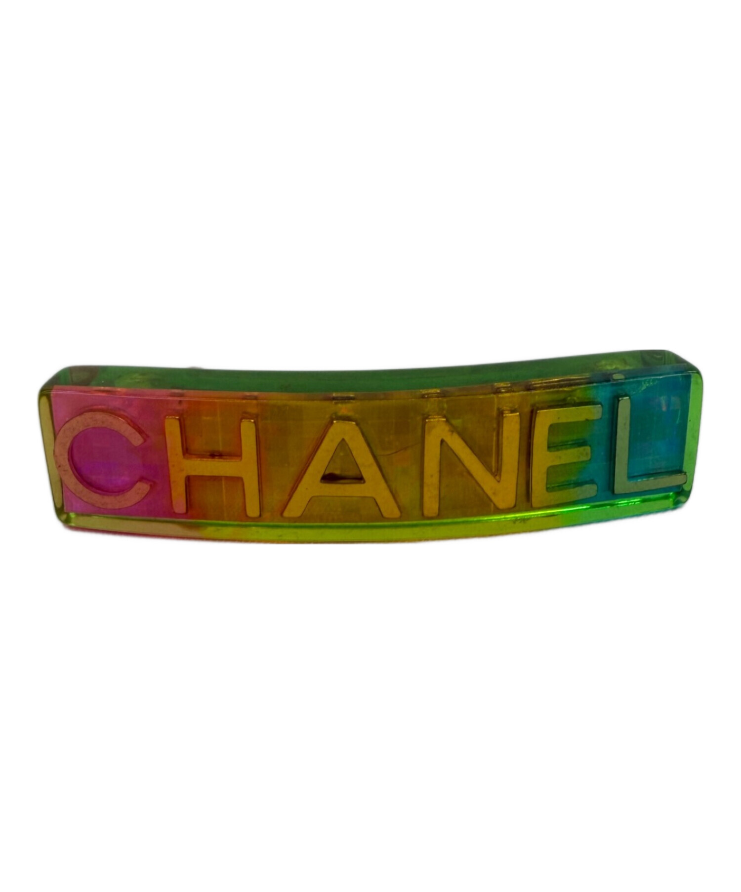 美品 CHANEL バレッタ レインボー 97P ヴィンテージ 虹色 中古・古着通販】CHANEL (シャネル) バレッタ ココマーク 97P