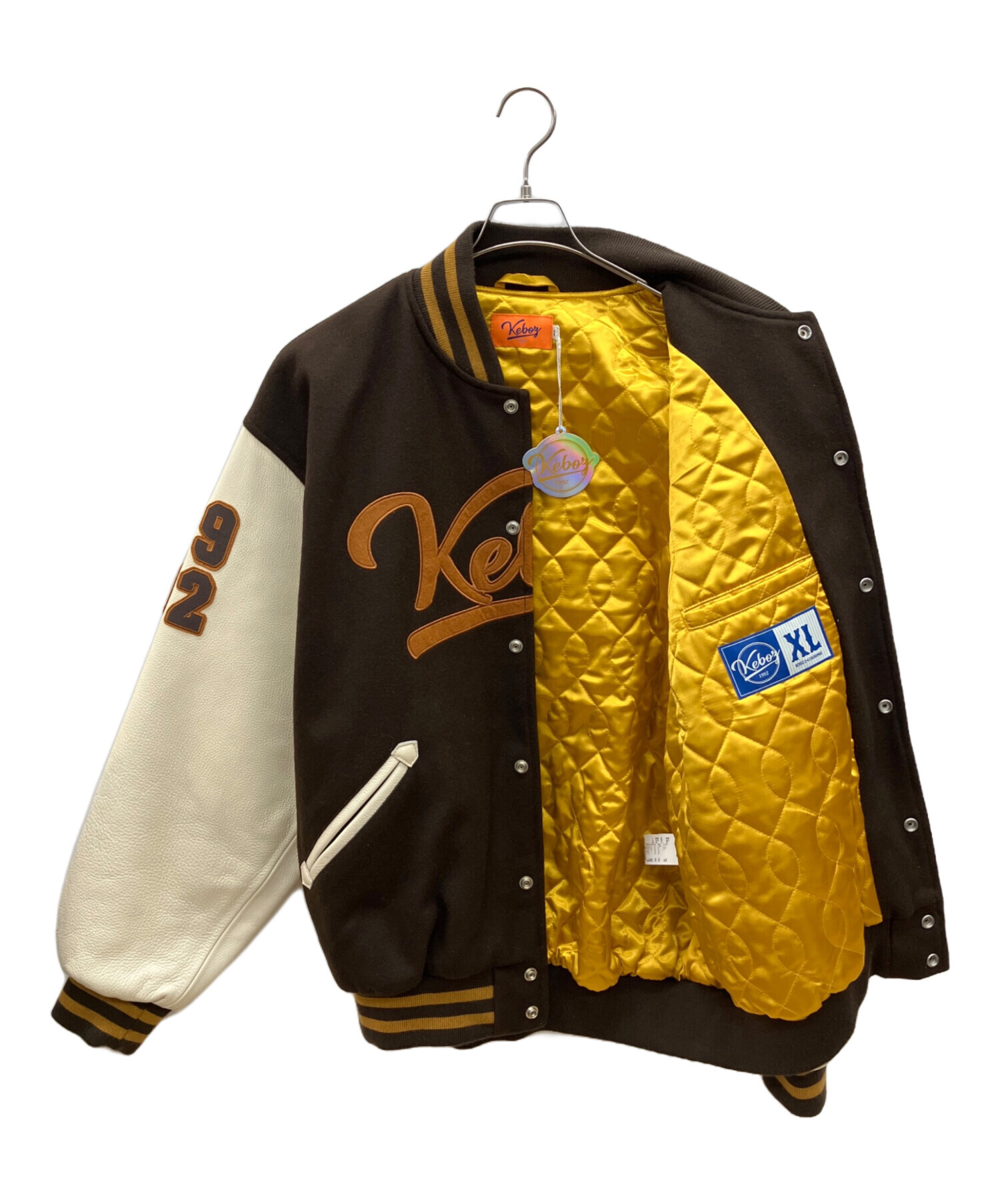 中古・古着通販】KEBOZ (ケボズ) スタジアムジャケット ブラウン