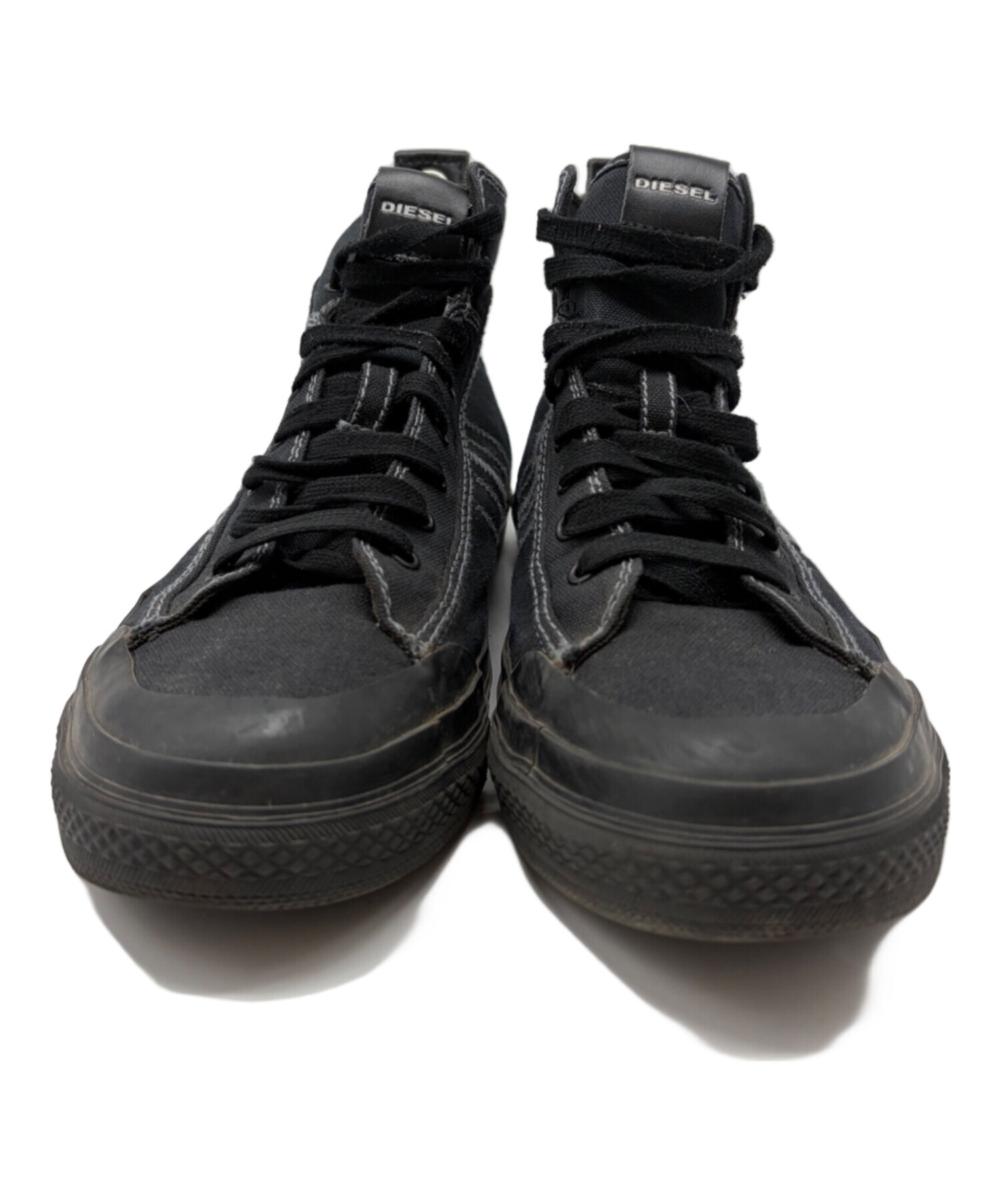 中古・古着通販】DIESEL (ディーゼル) ハイカットスニーカー ブラック 