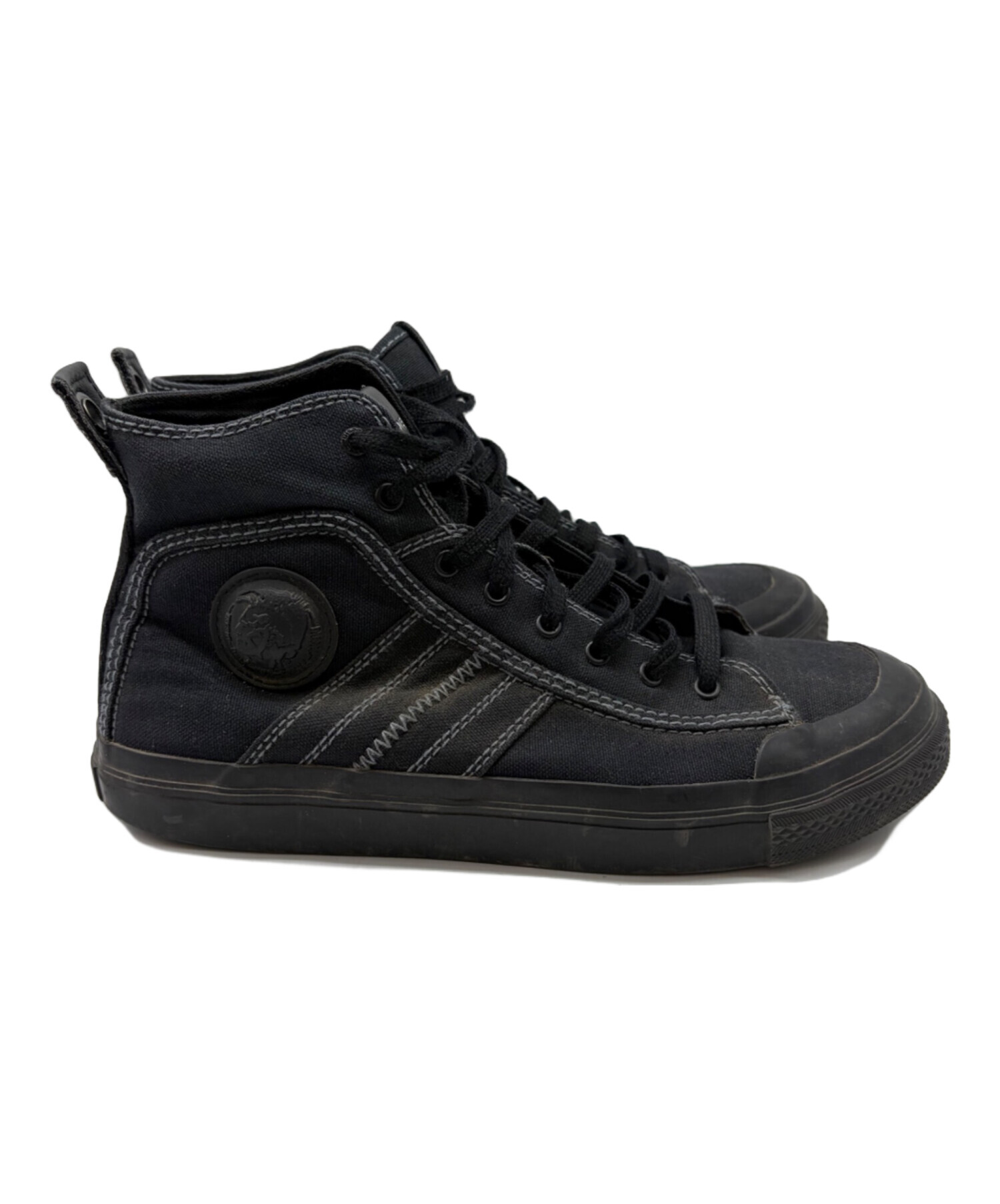 中古・古着通販】DIESEL (ディーゼル) ハイカットスニーカー ブラック 