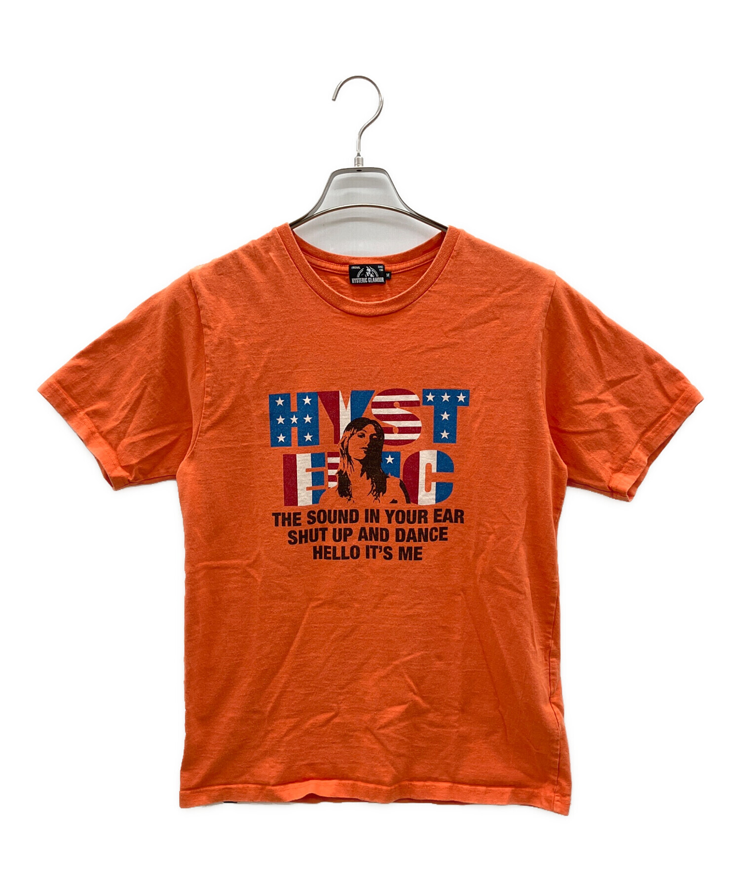 HYSTERIC GLAMOUR ヒス ヒスガール Tシャツ オレンジ 朱 中古・古着通販】Hysteric Glamour (ヒステリックグラマー) プリント