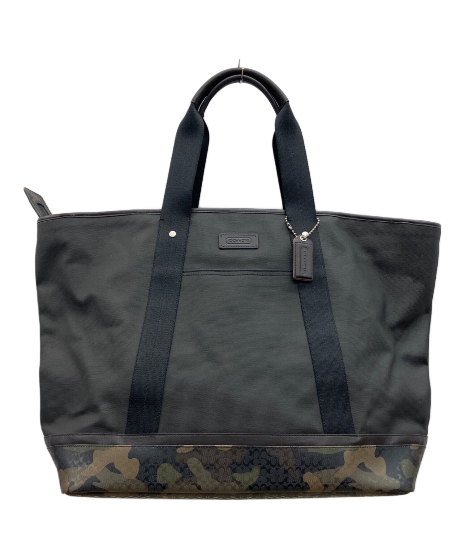 【美品】COACH コーチ F70832 トートバッグ 迷彩 PVC ミニポーチ 中古・古着通販】COACH (コーチ) トートバッグ COACH（コーチ） グレー